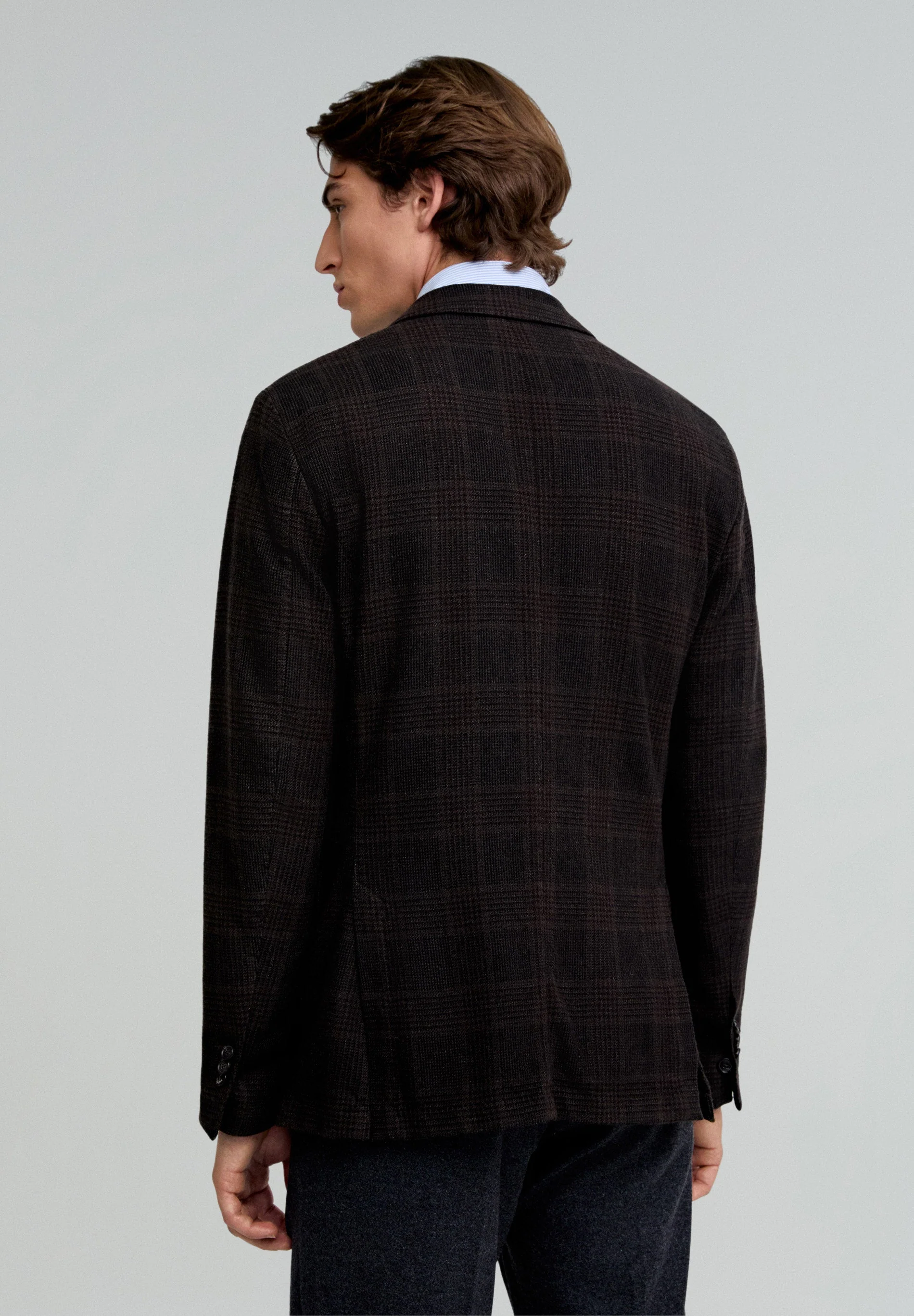WOOL CHECK BLAZER - Image 6