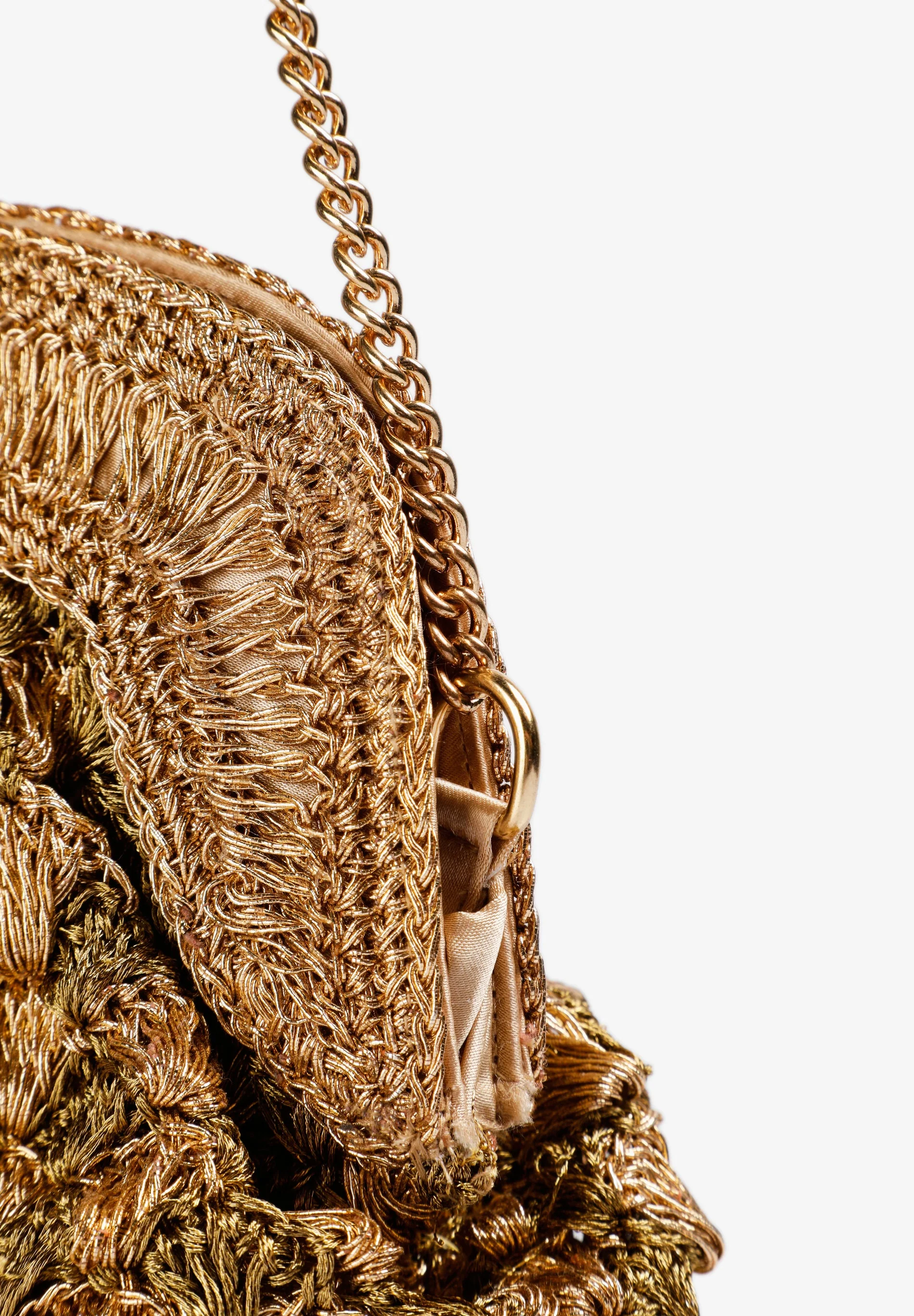 METALLIC THREAD HANDBAG - Image 3