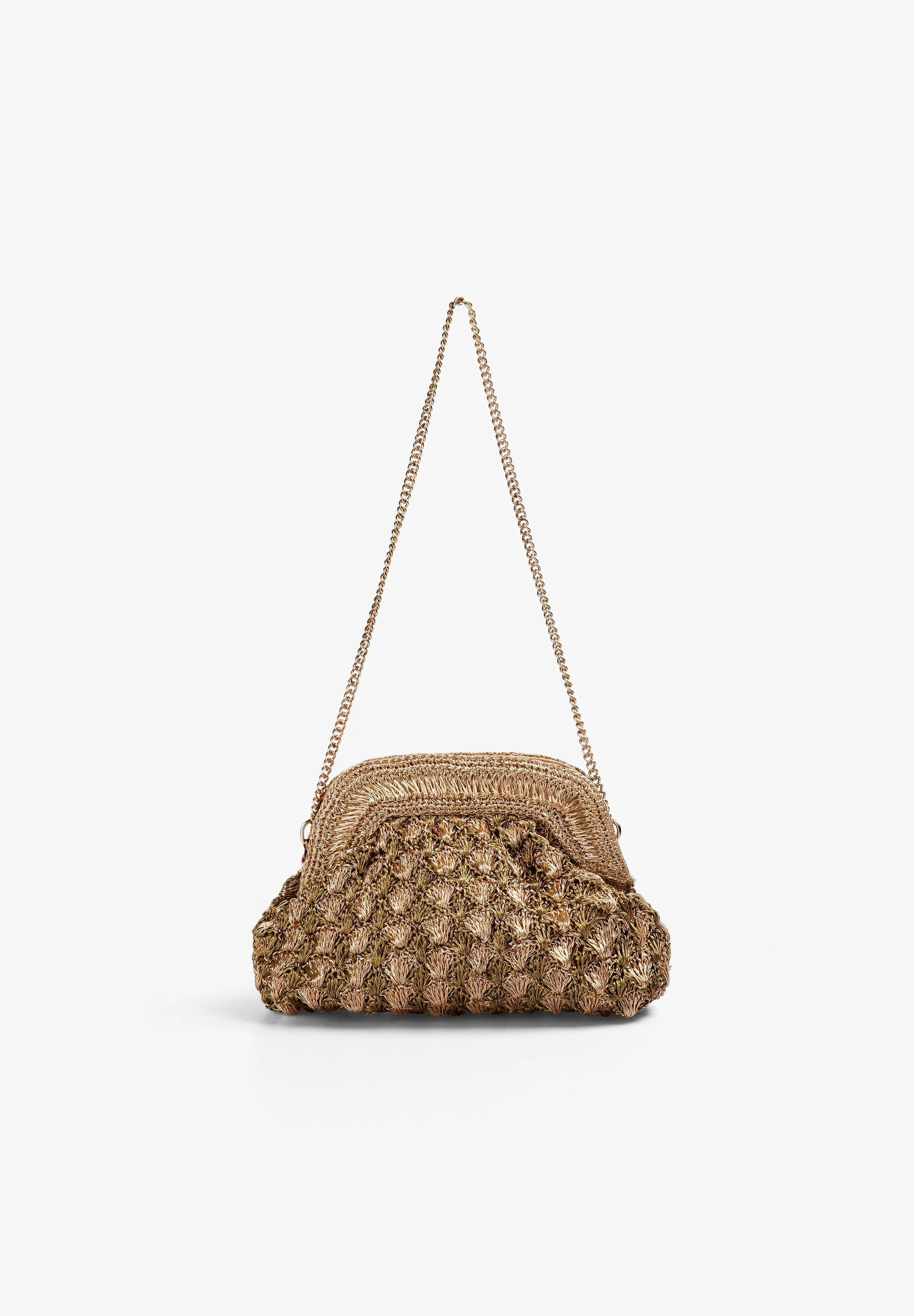 METALLIC THREAD HANDBAG - Image 5