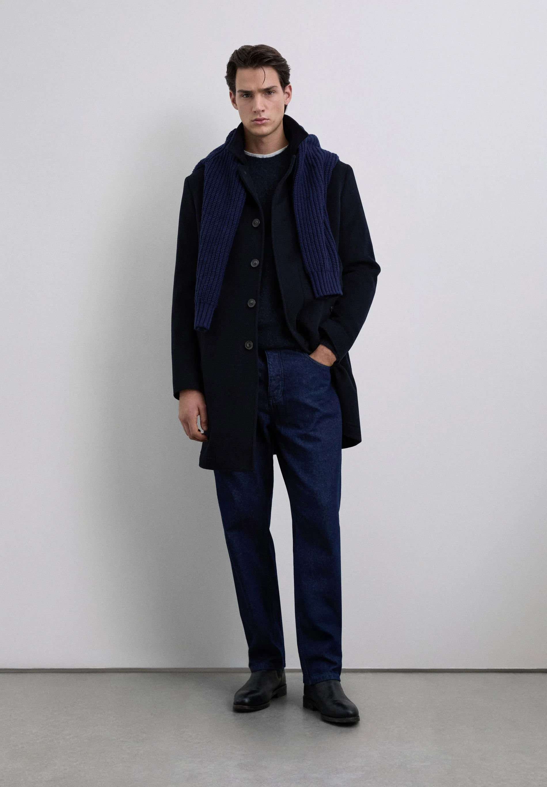 LONG WOOL BLEND COAT - Image 2