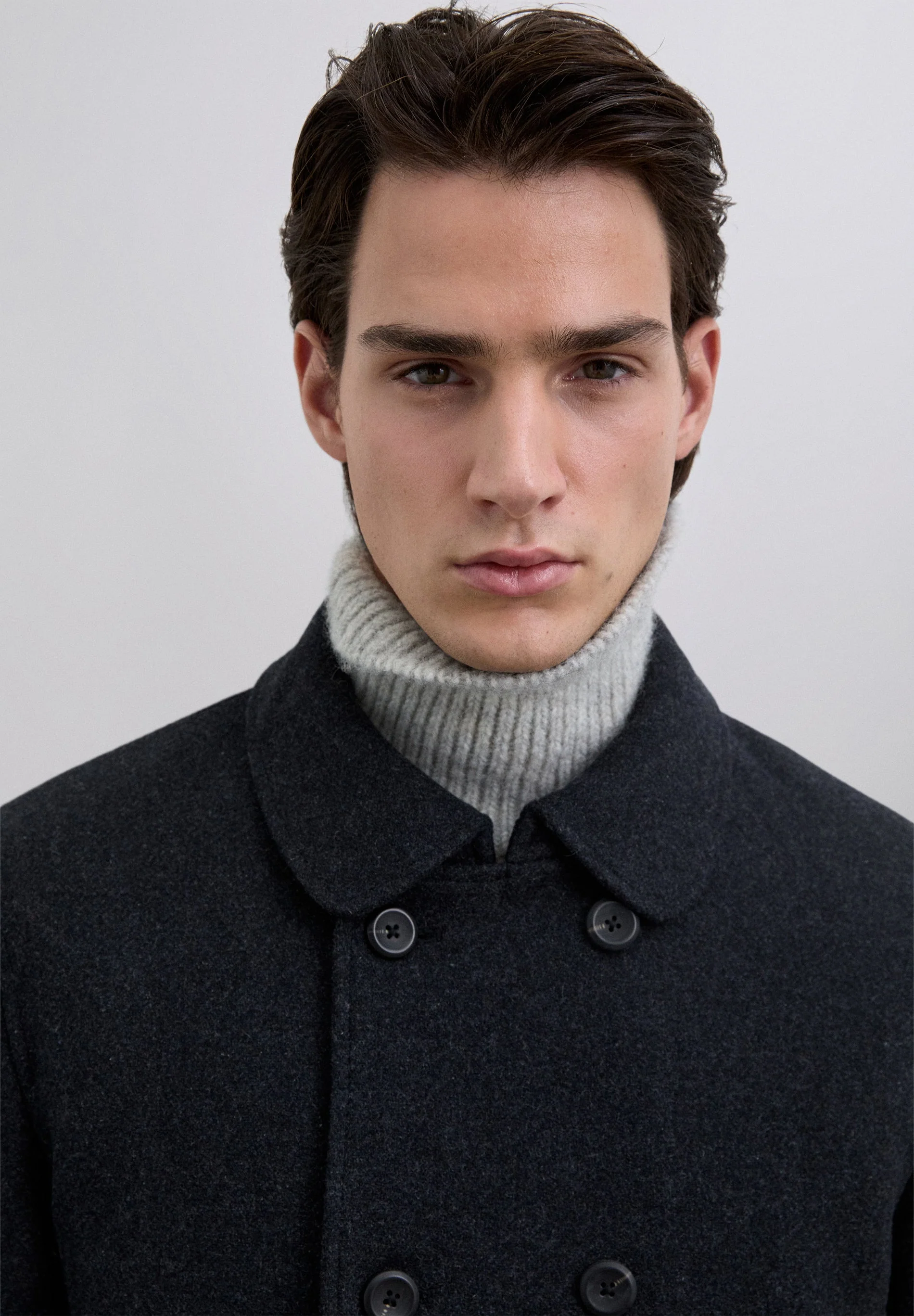 DOUBLE-BREASTED WOOL COAT - Image 3