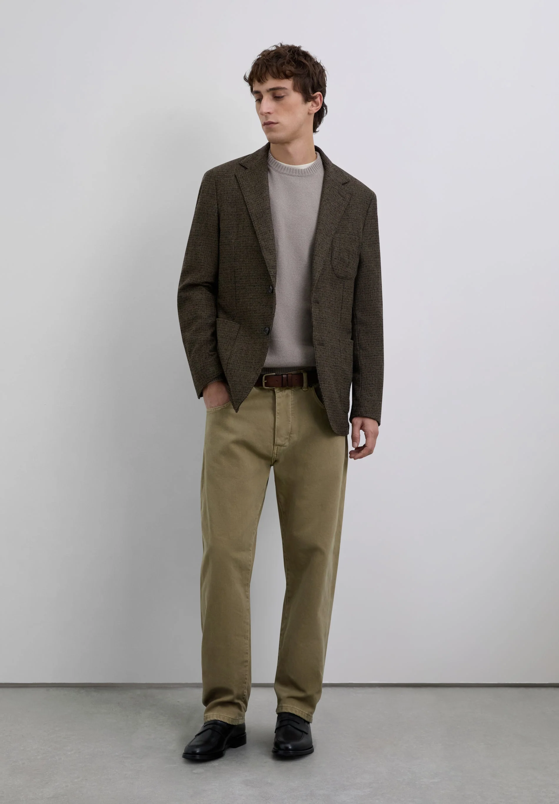 CHECKED WOOL BLAZER - Image 2