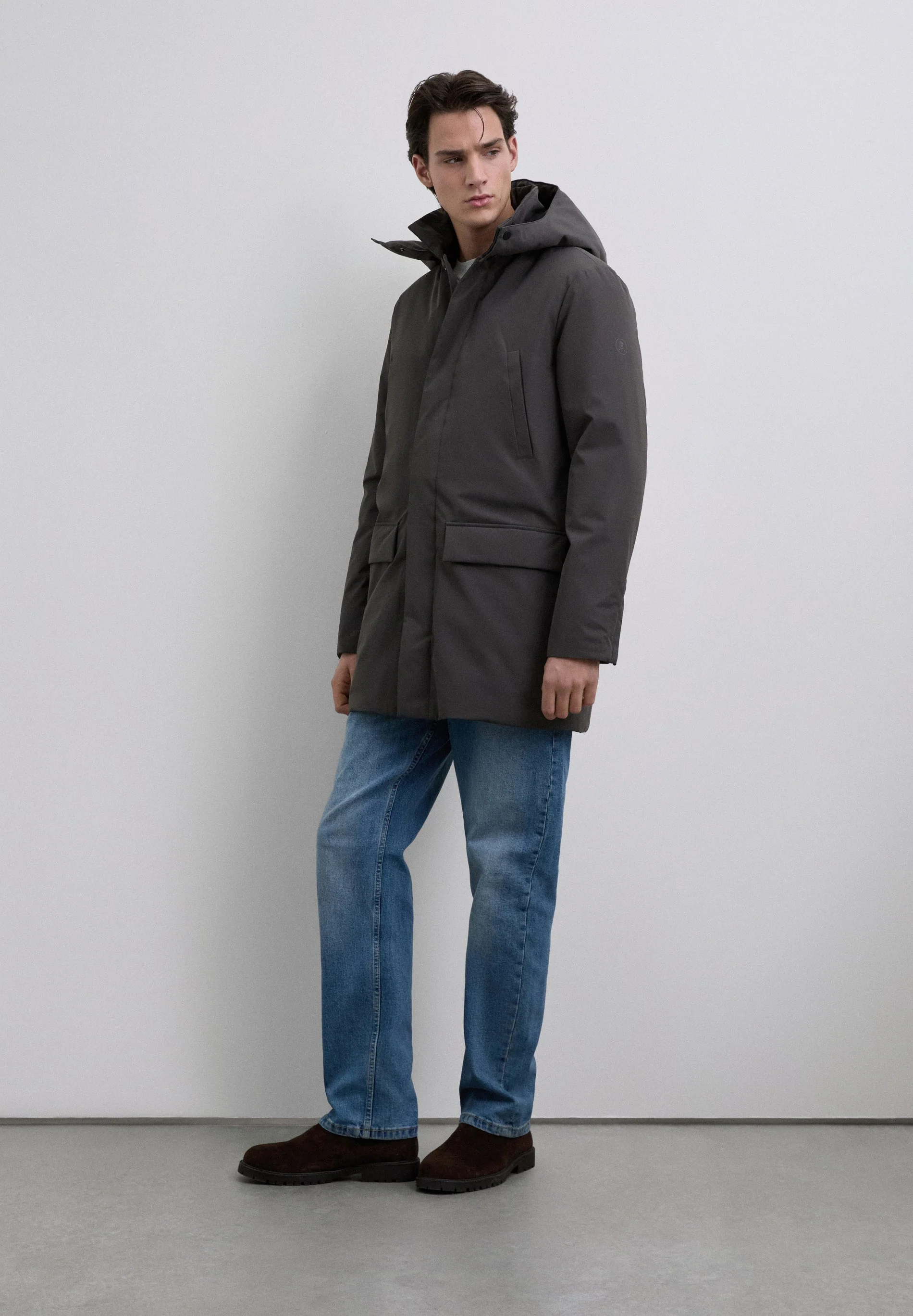 HOODED TECHNICAL PARKA WITH POCKETS - Image 2