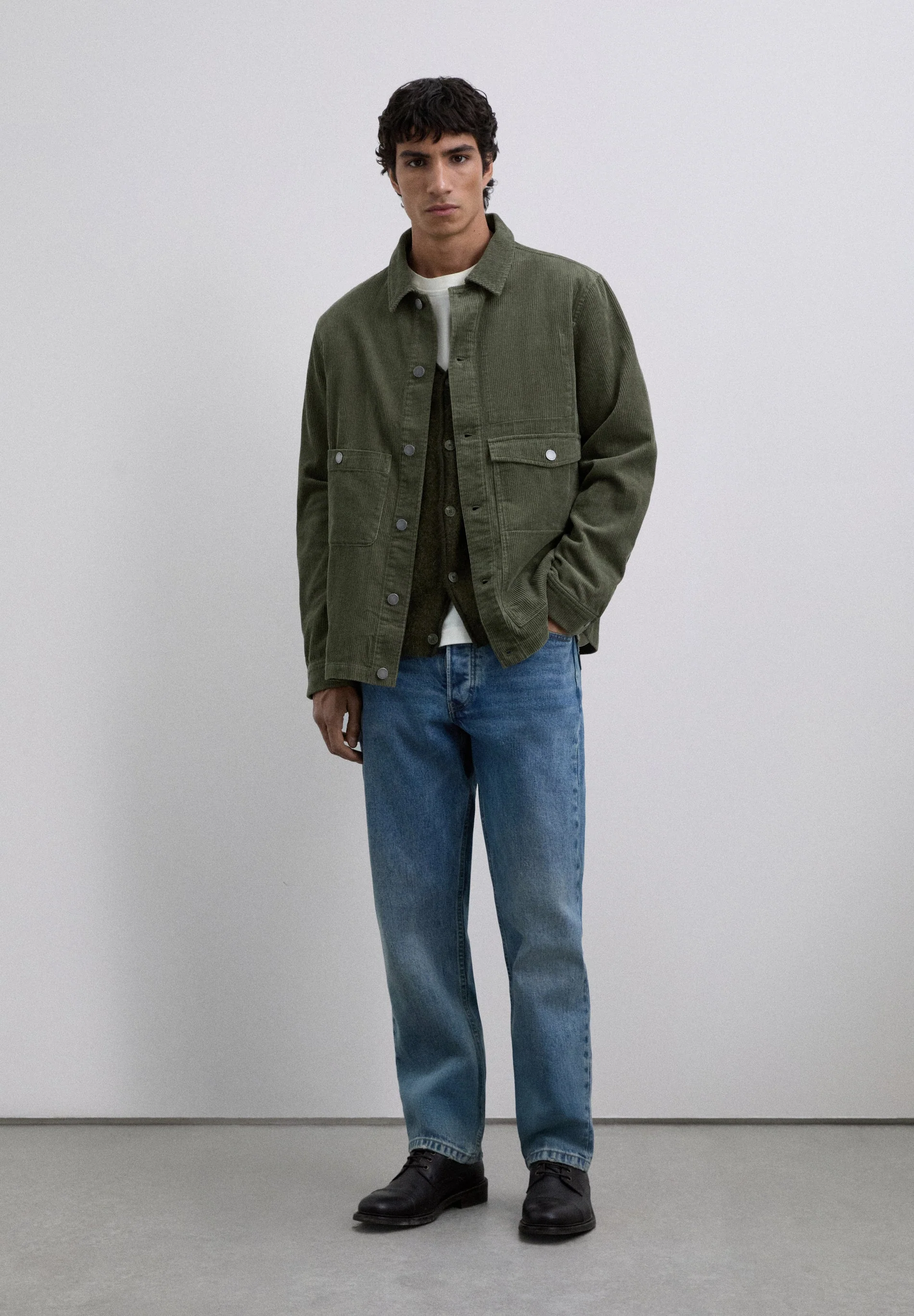 CORDUROY OVERSHIRT WITH LOGO - Image 2