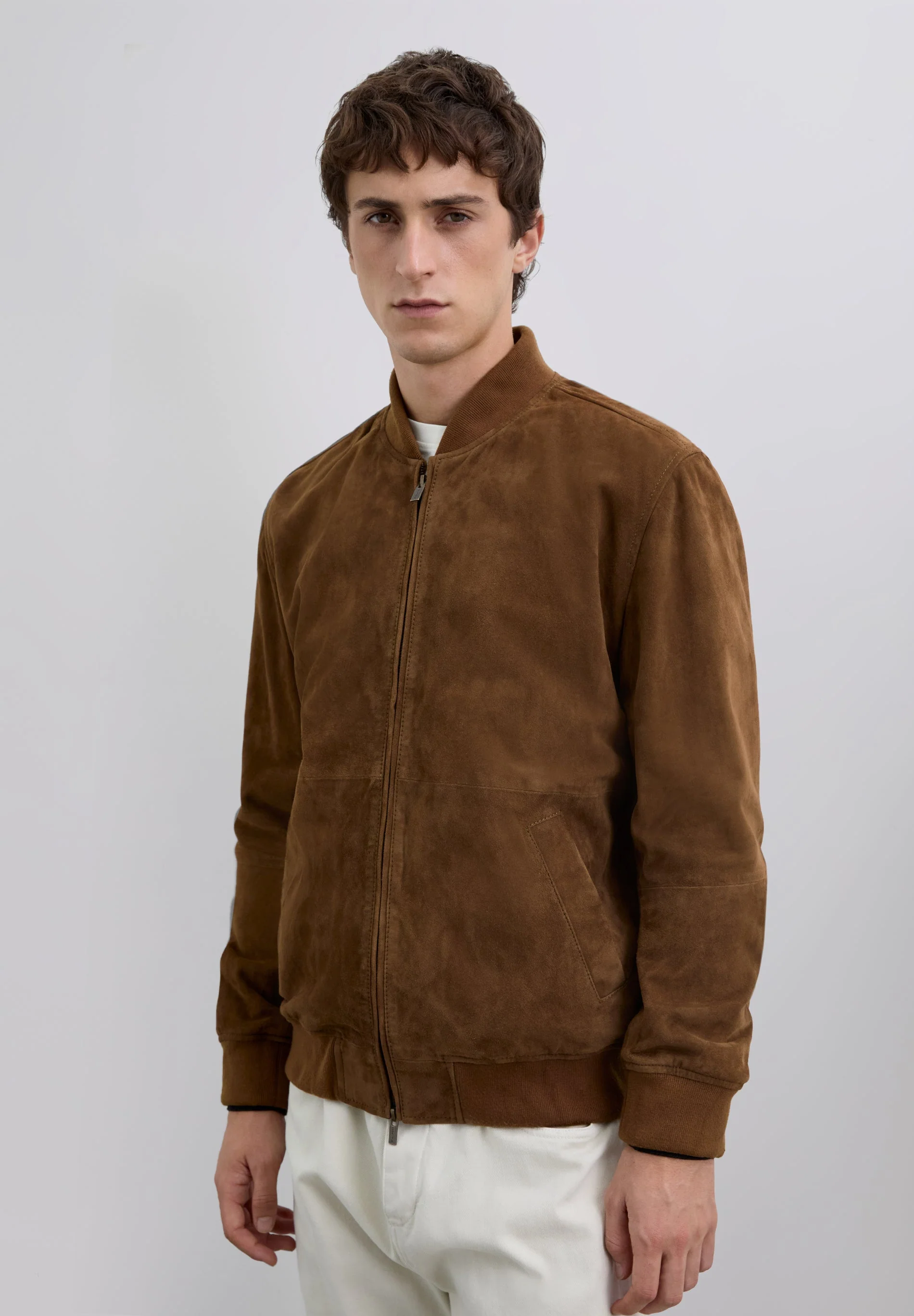 LEATHER BOMBER JACKET - Image 5