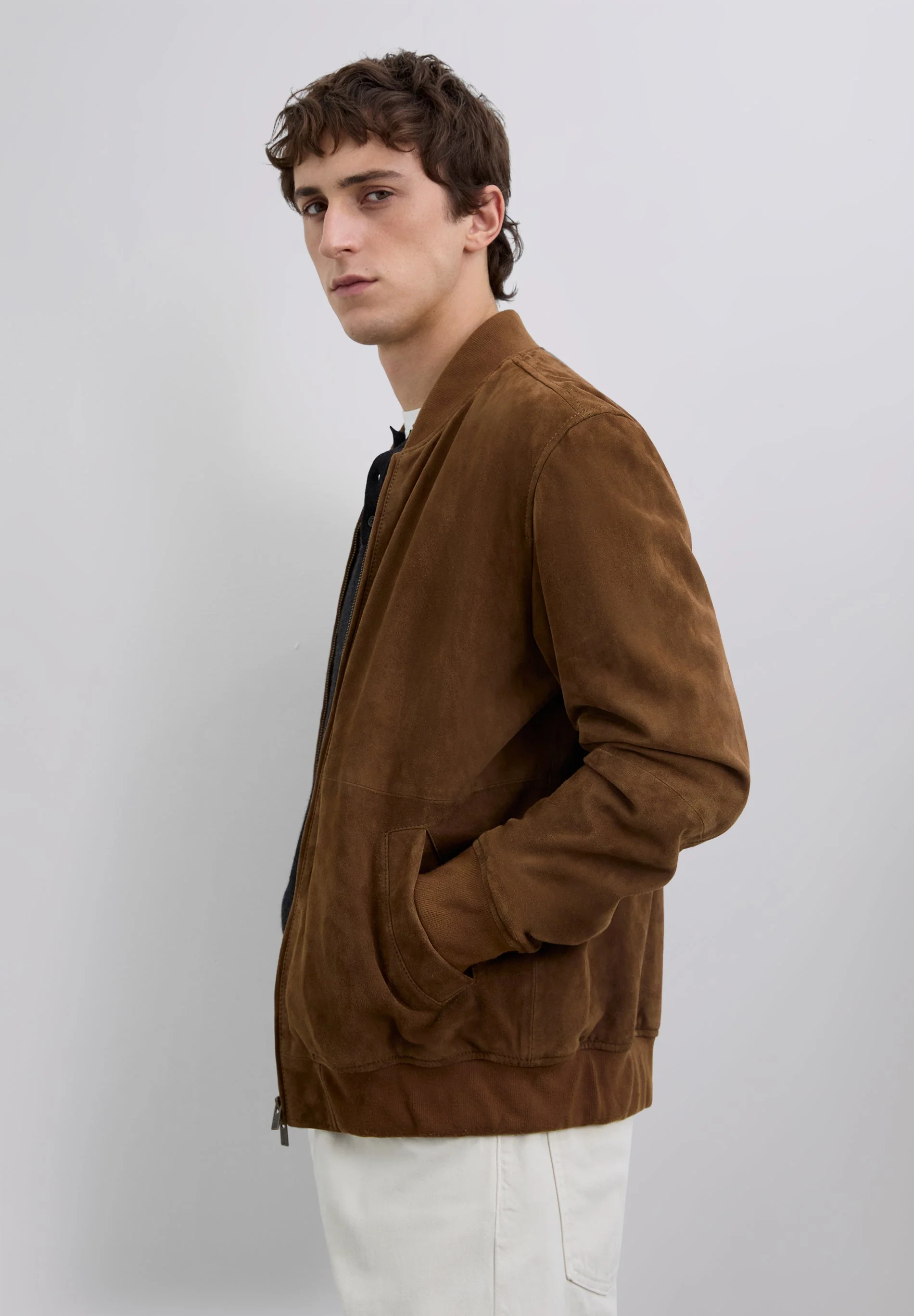LEATHER BOMBER JACKET - Image 6