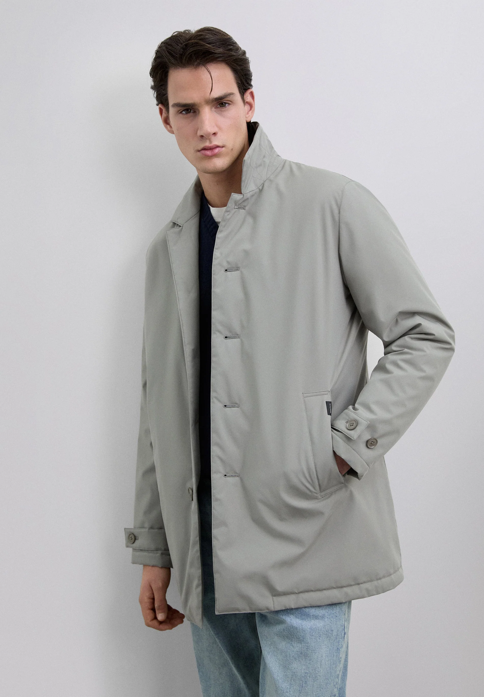 WATER-REPELLENT QUILTED TRENCH COAT - Image 2