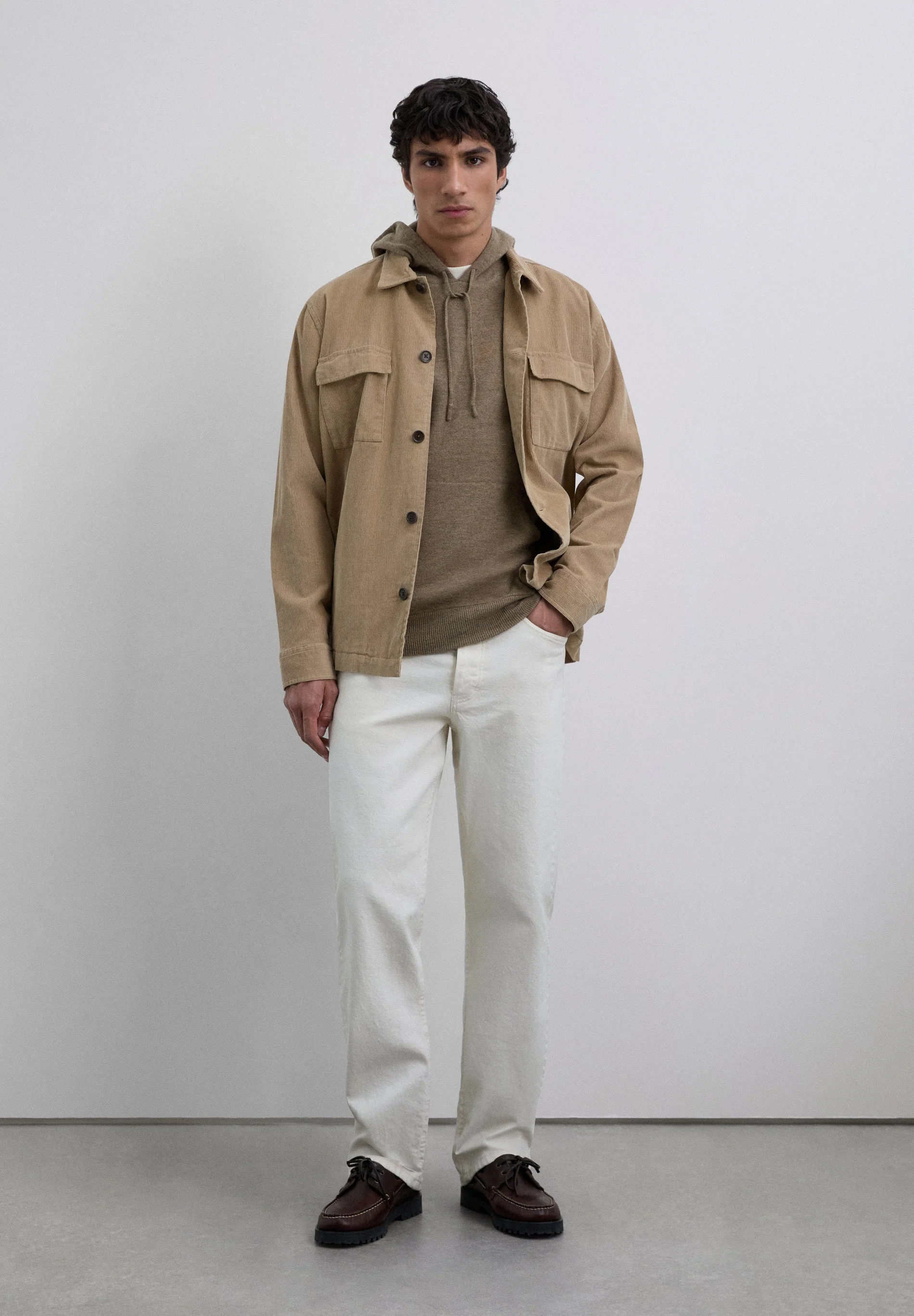 WOOL SWEATER WITH ADJUSTABLE HOOD - Image 4