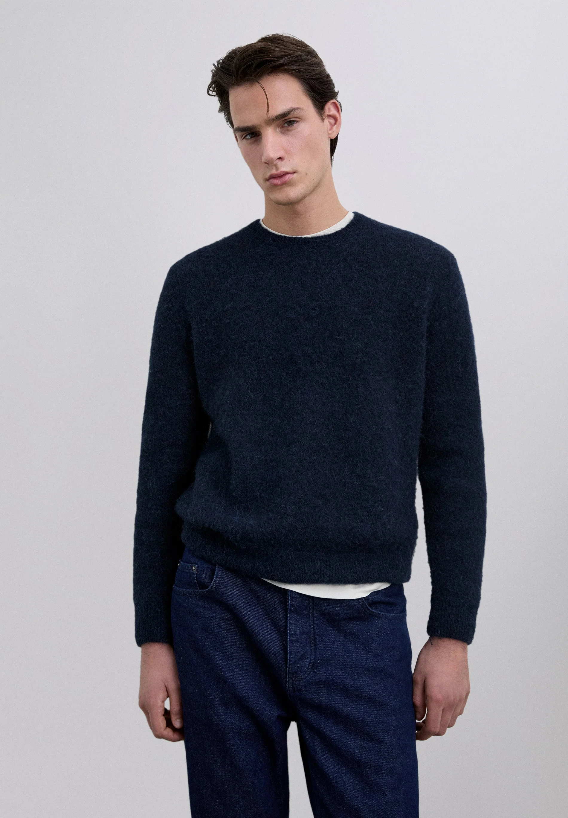 REGULAR FIT ALPACA SWEATER
