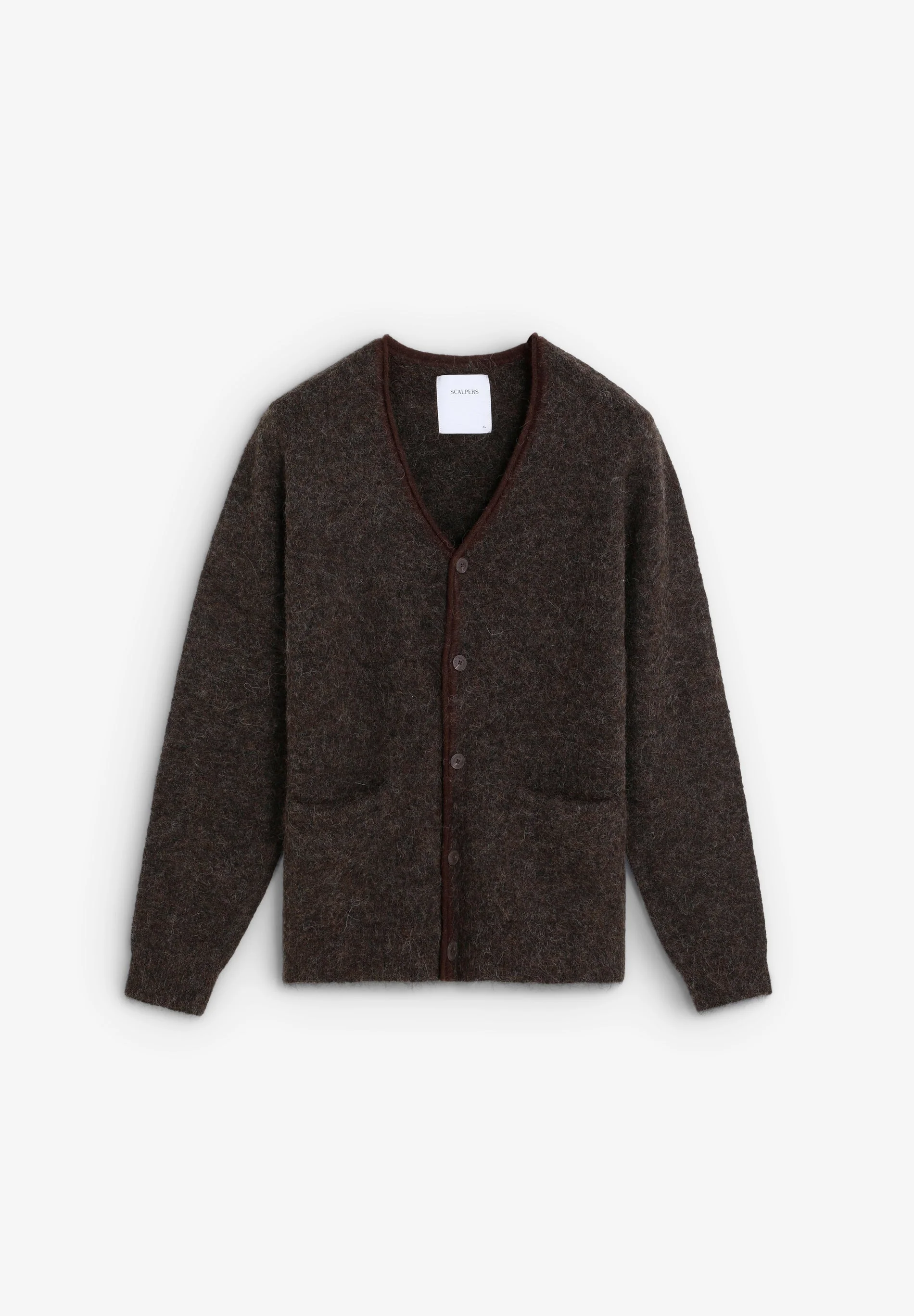 V-NECK ALPACA CARDIGAN - Image 5