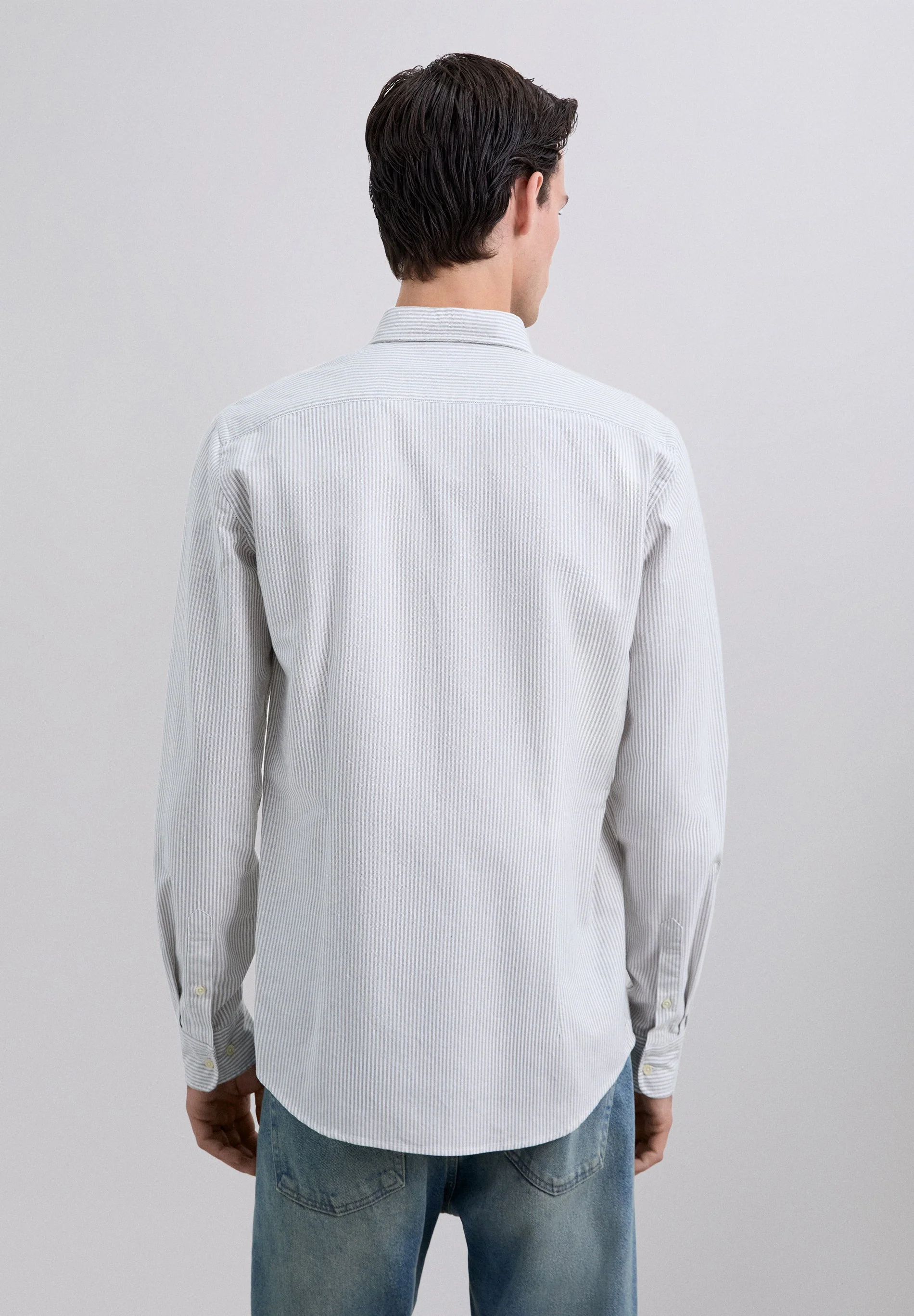STRIPED COTTON SHIRT - Image 3
