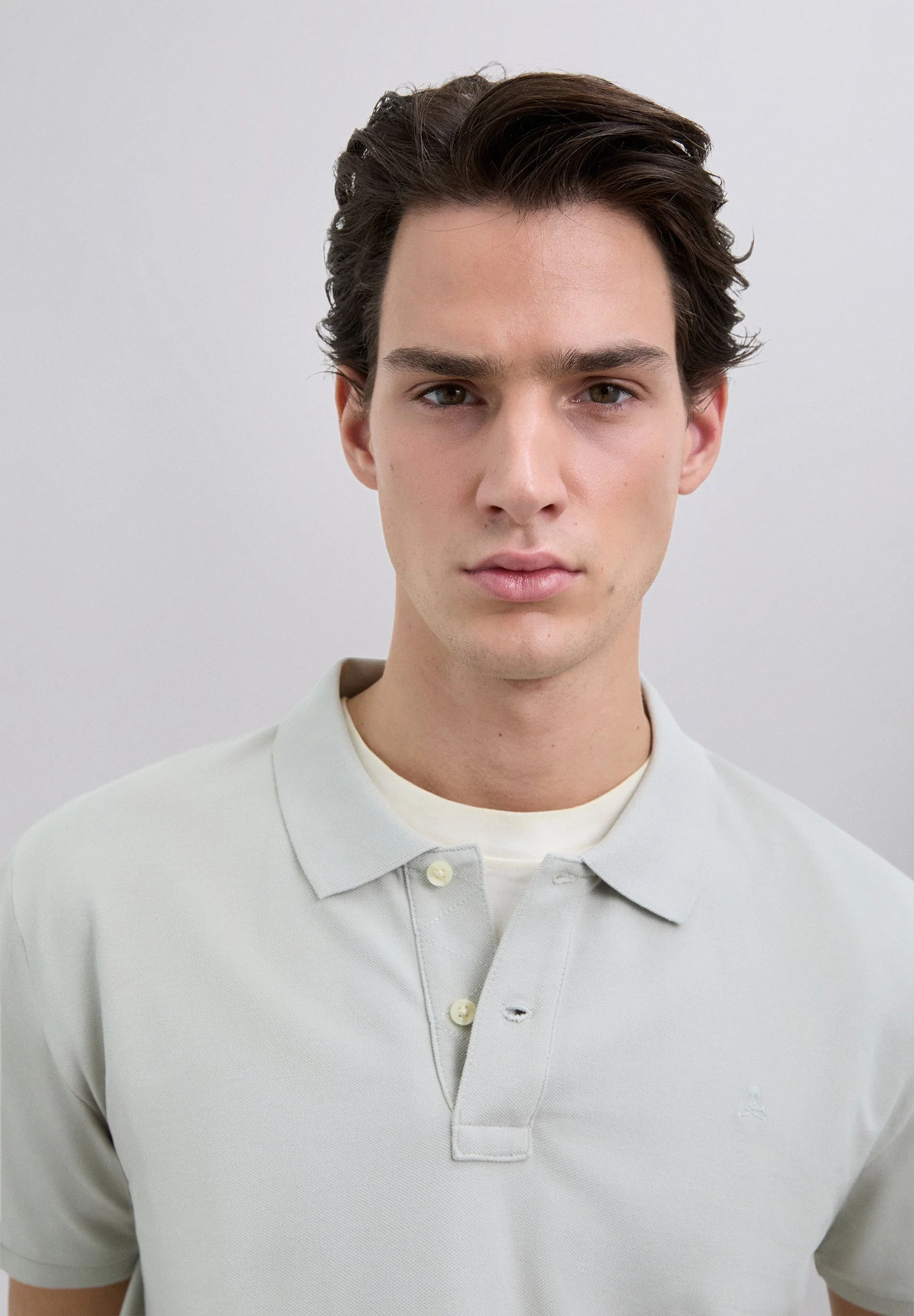 BASIC POLO SHIRT WITH SKULL - Image 3