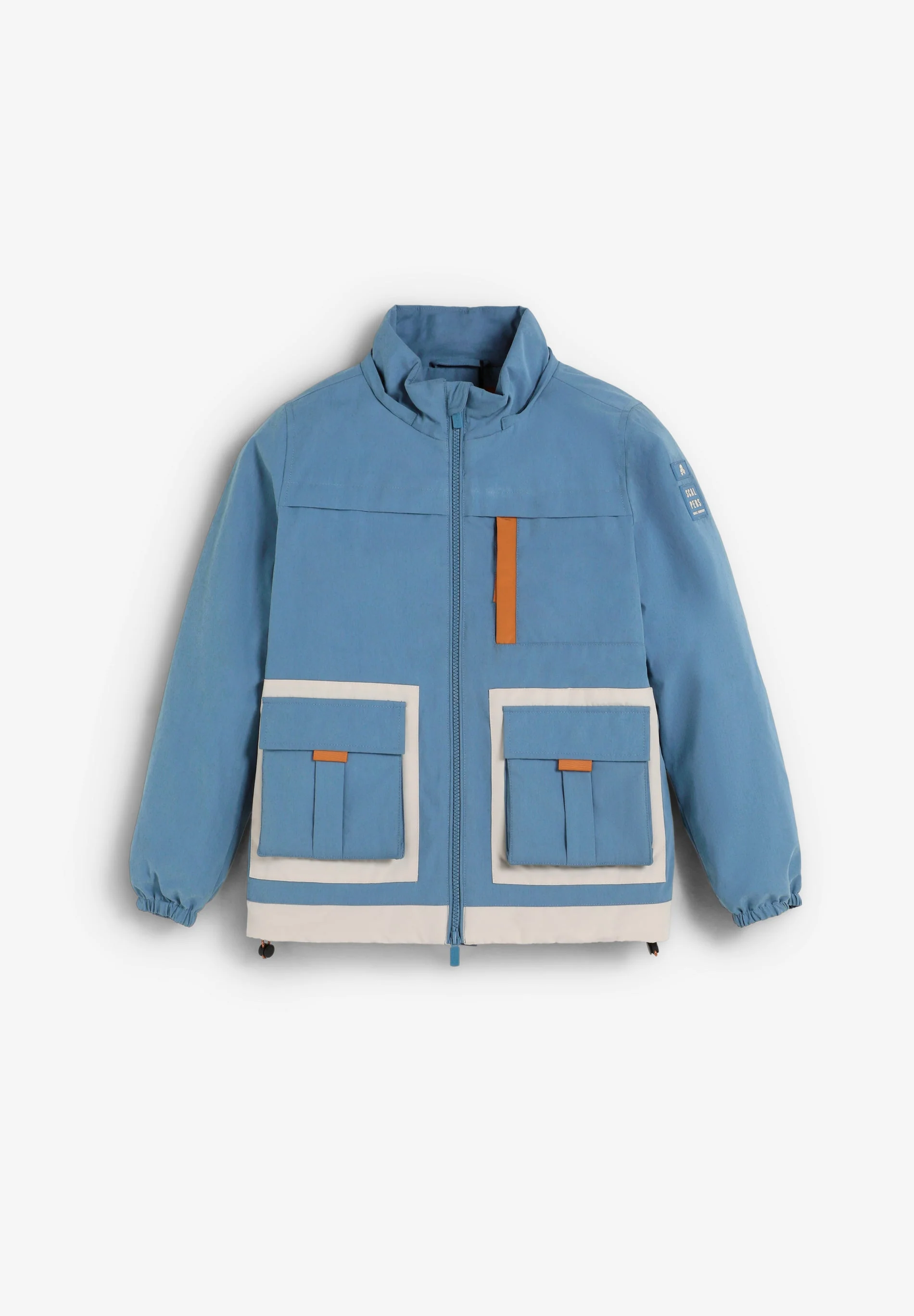 THREE-TONE COLOUR BLOCK JACKET - Image 3