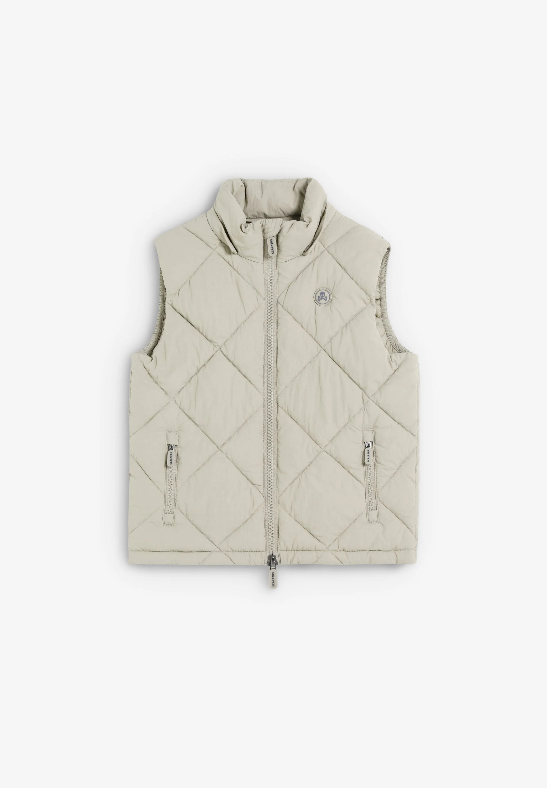 SKULL PUFFER VEST WITH HOOD - Image 7