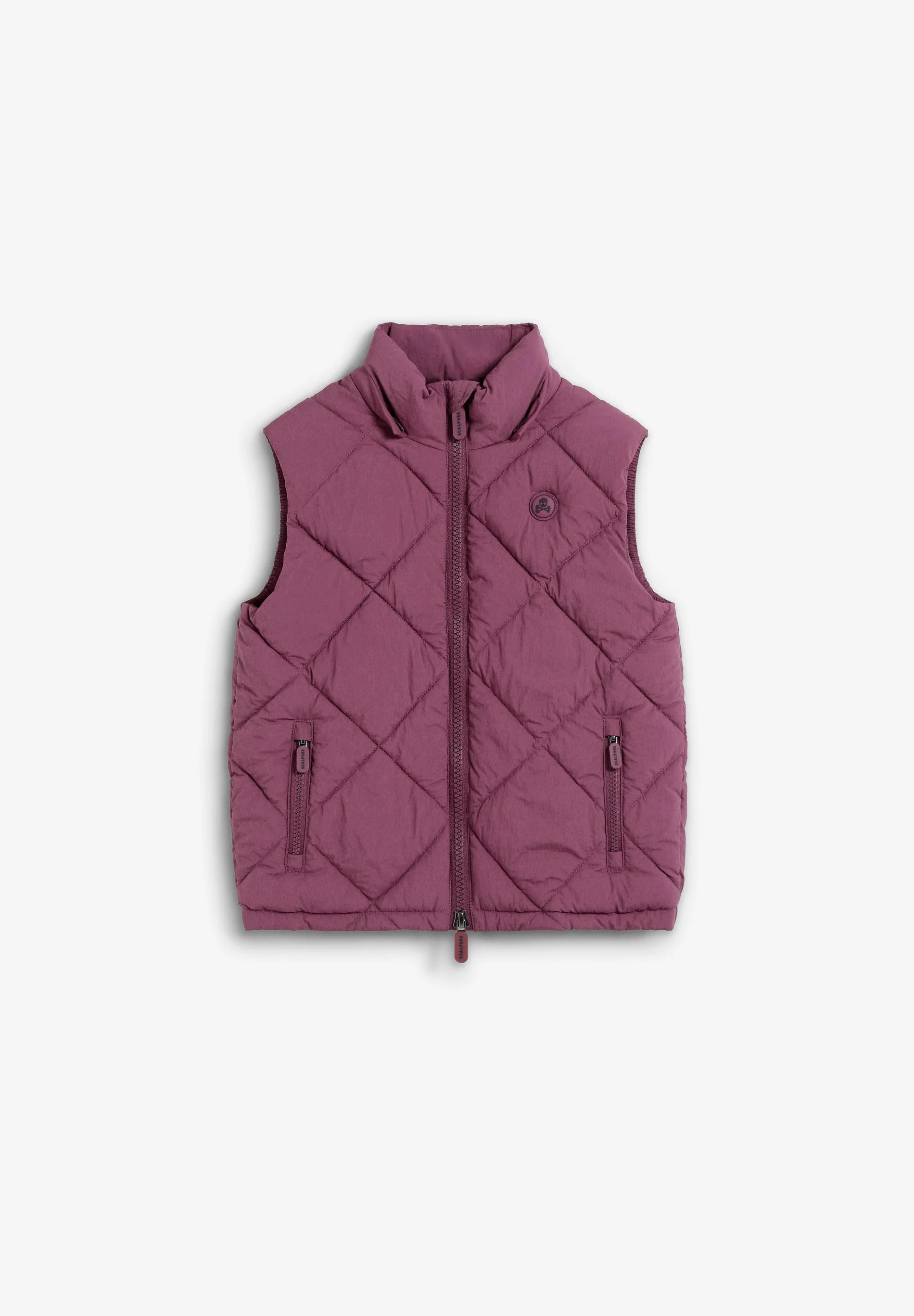 SKULL PUFFER VEST WITH HOOD - Image 6