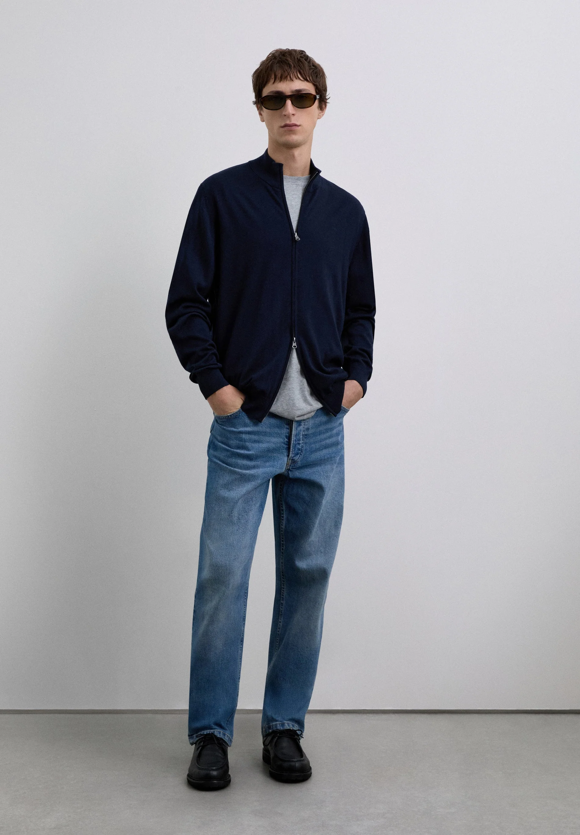 MERINO WOOL ZIP-UP CARDIGAN - Image 5