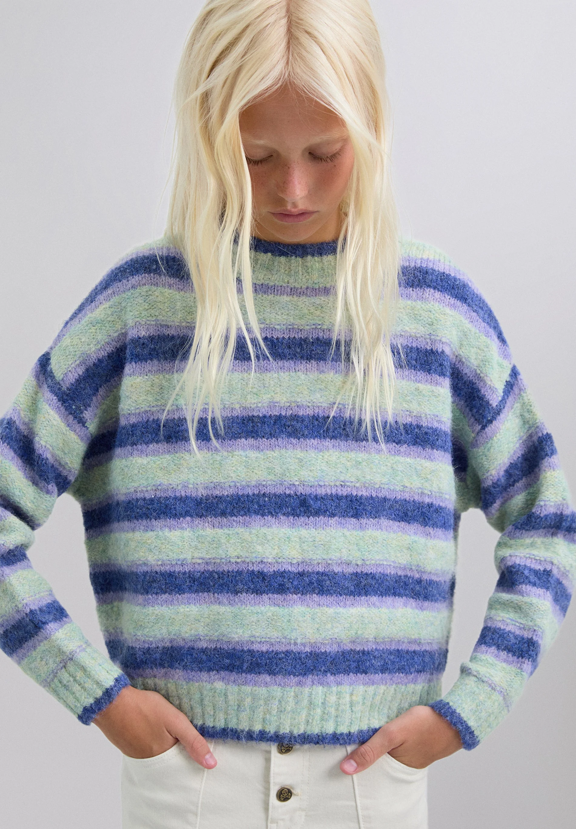 STRIPED KNIT SWEATER - Image 5
