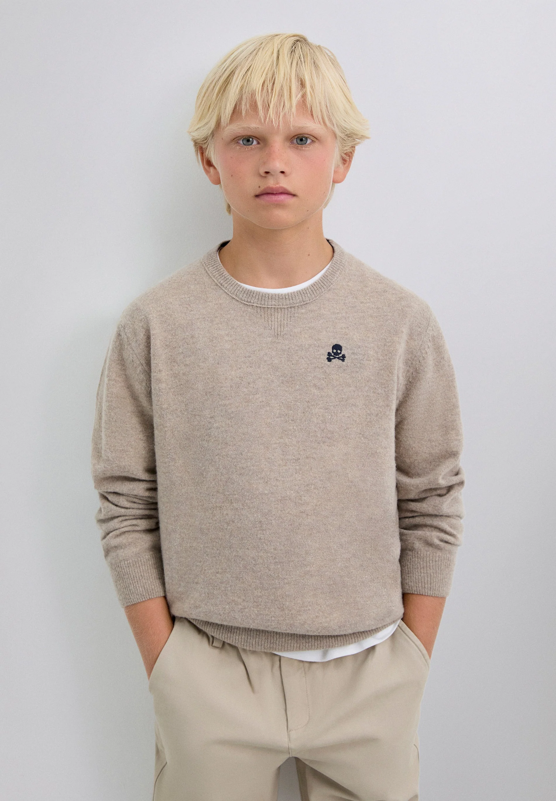WOOL SWEATER WITH SKULL - Image 3