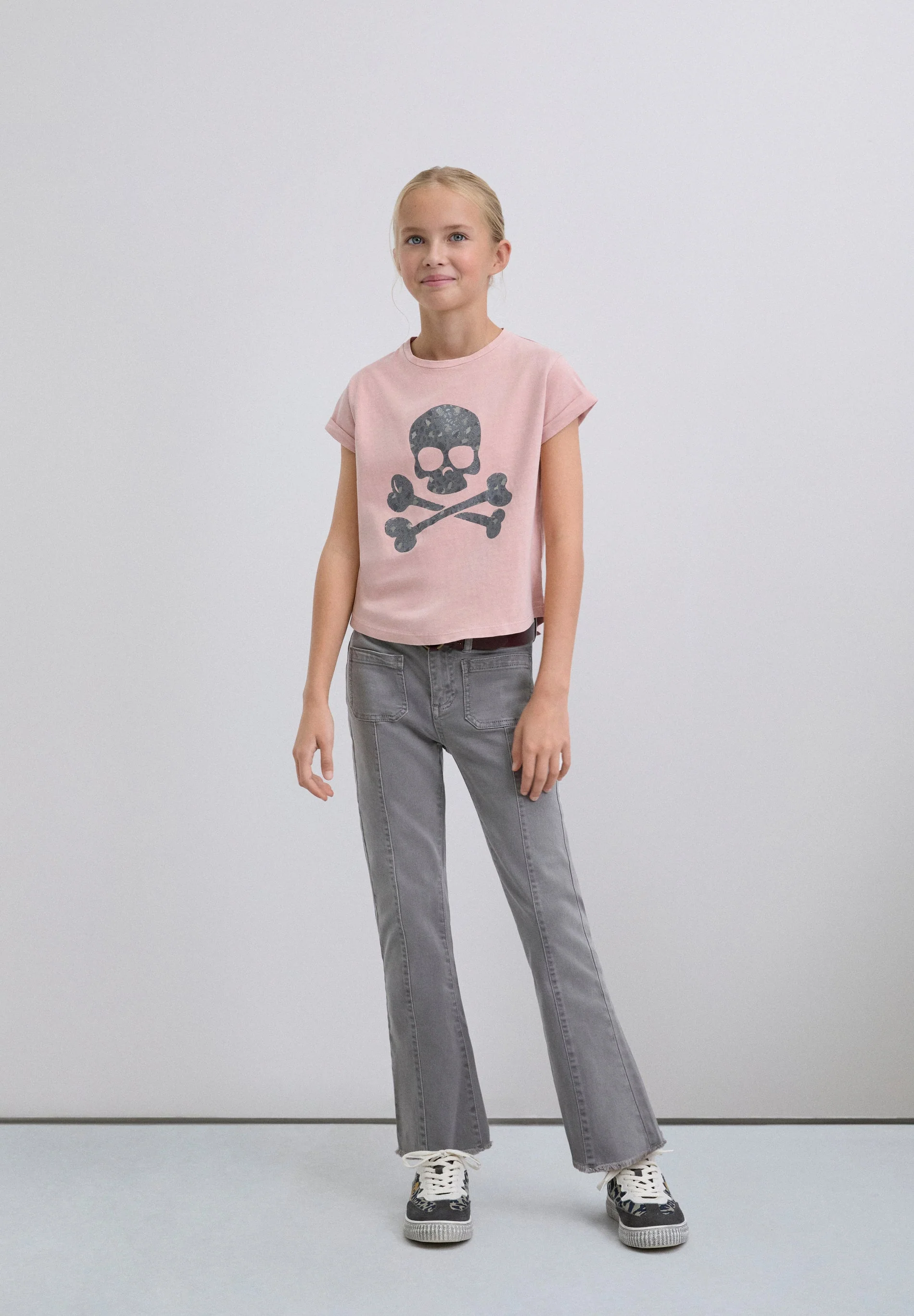 T-SHIRT WITH SKULL PRINT - Image 2
