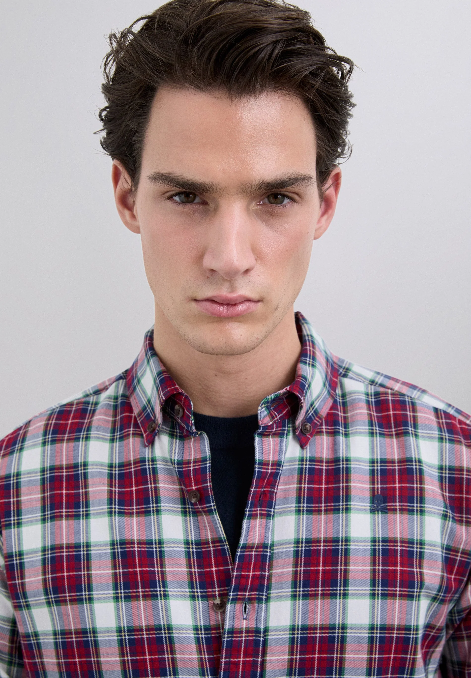 CHECKED COTTON SHIRT - Image 3