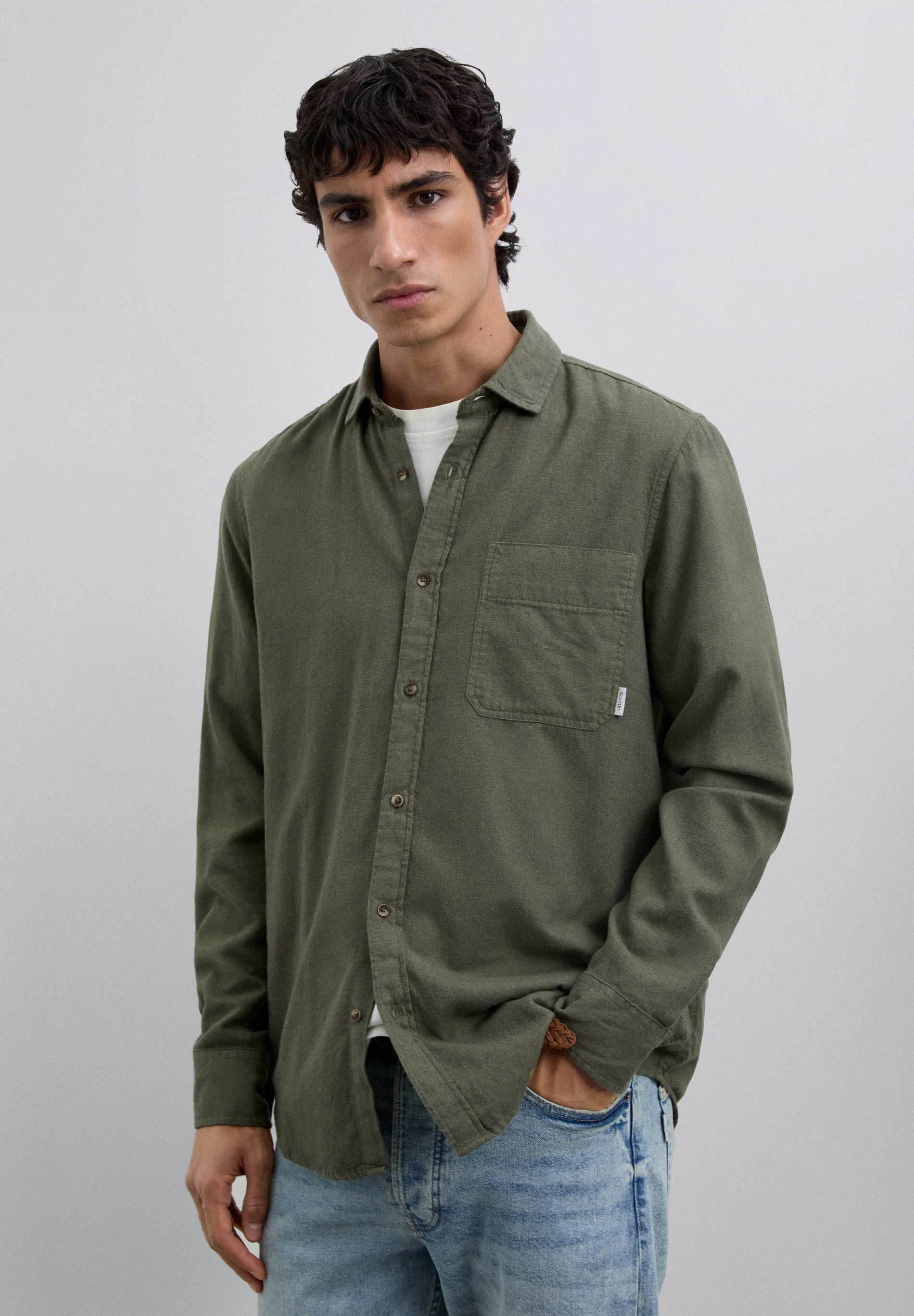 REGULAR FIT OVERSHIRT WITH POCKET - Image 2