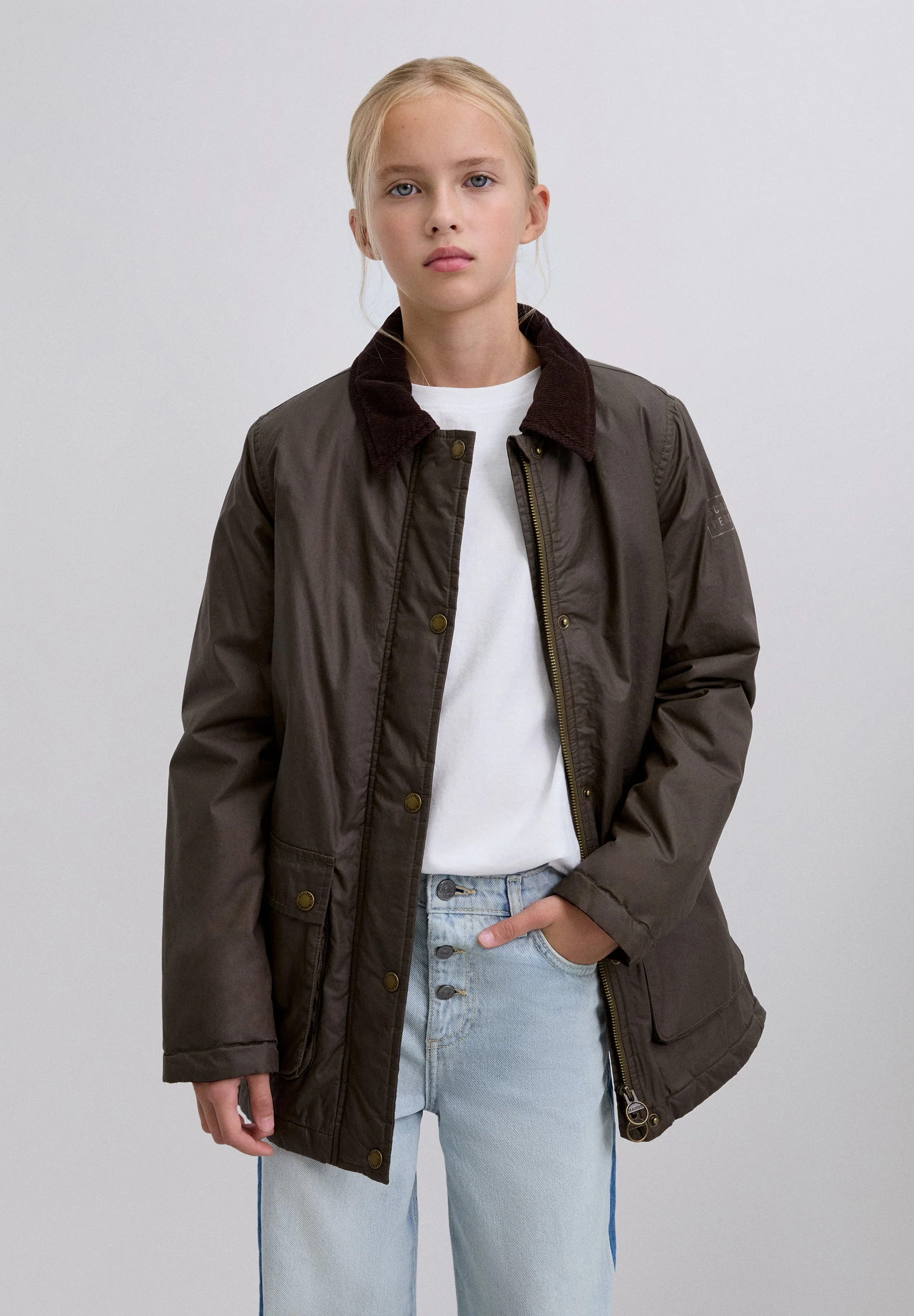 CONTRAST COLLAR JACKET - Image 2