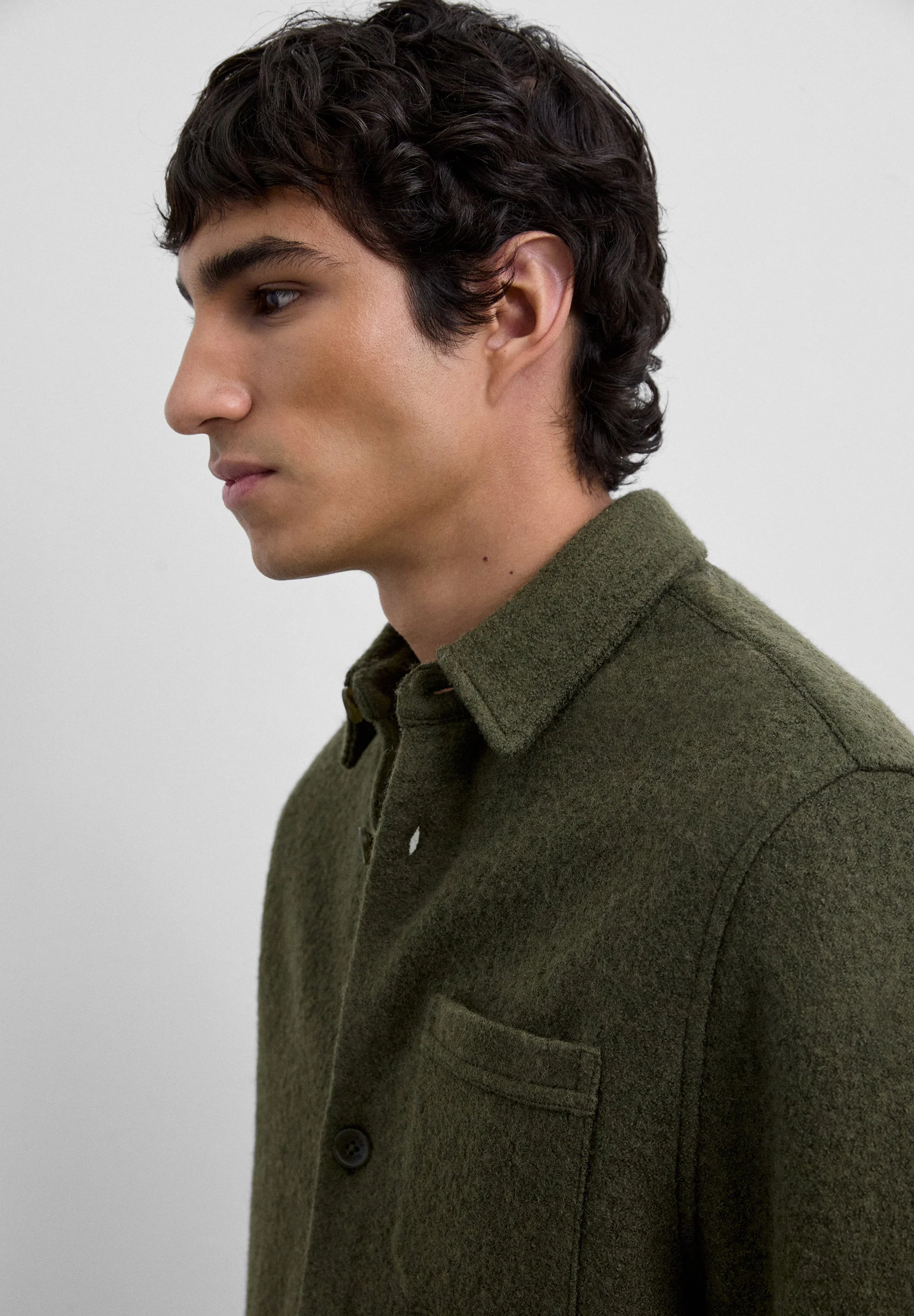 WOOL OVERSHIRT WITH POCKETS - Image 5