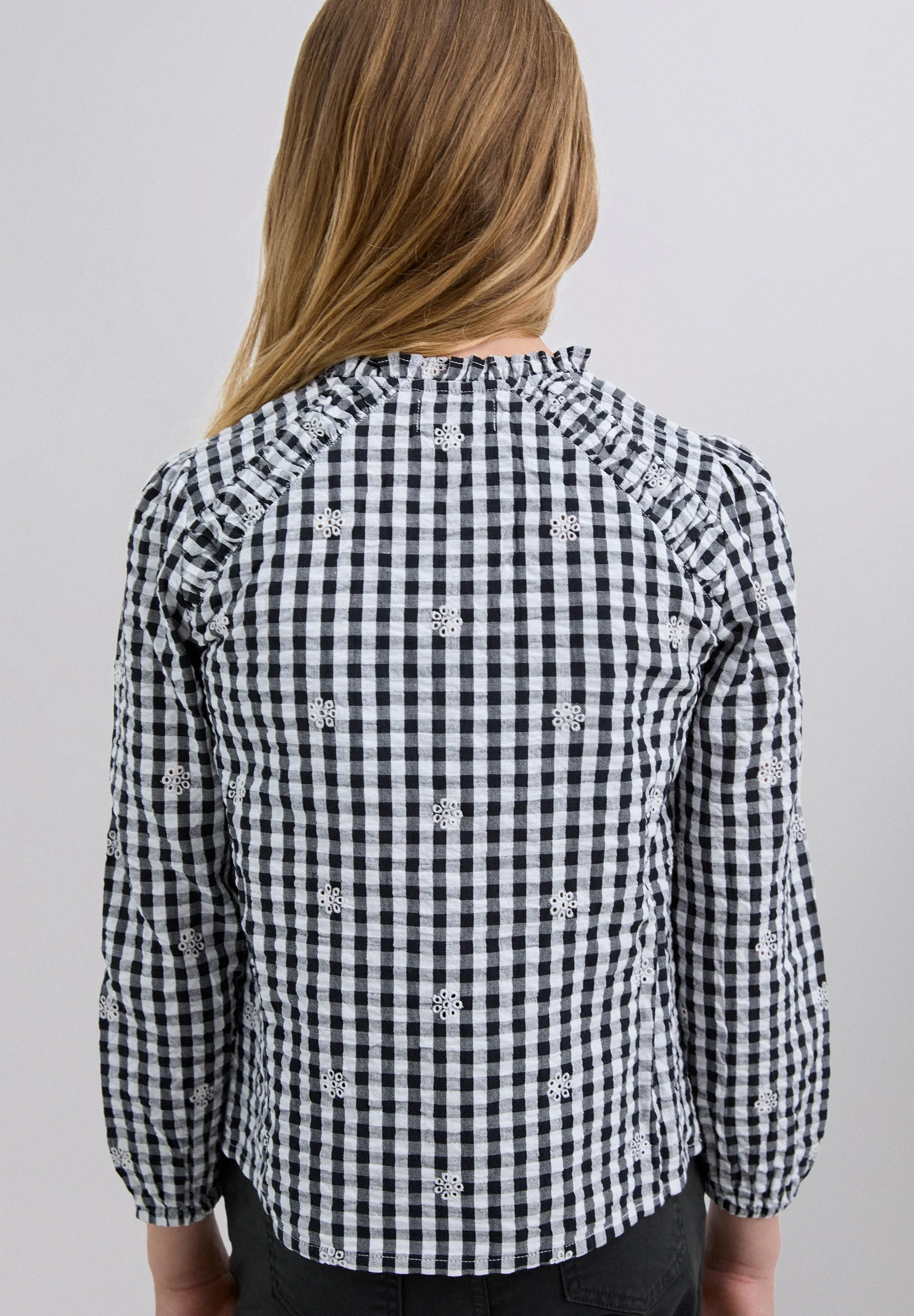 CHECK SHIRT WITH BOW - Image 4