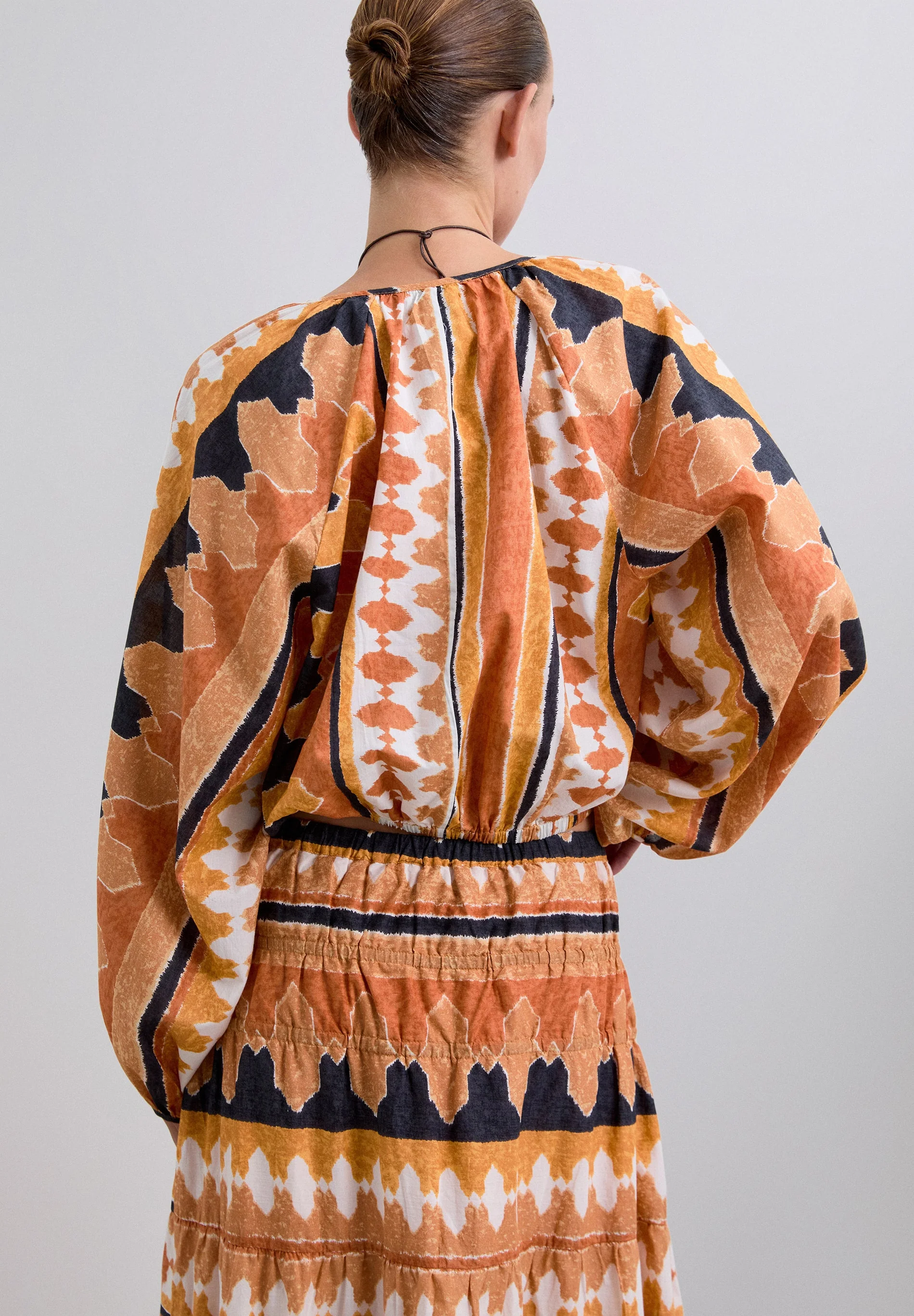 ETHNIC PUFF SLEEVE SHIRT - Image 5