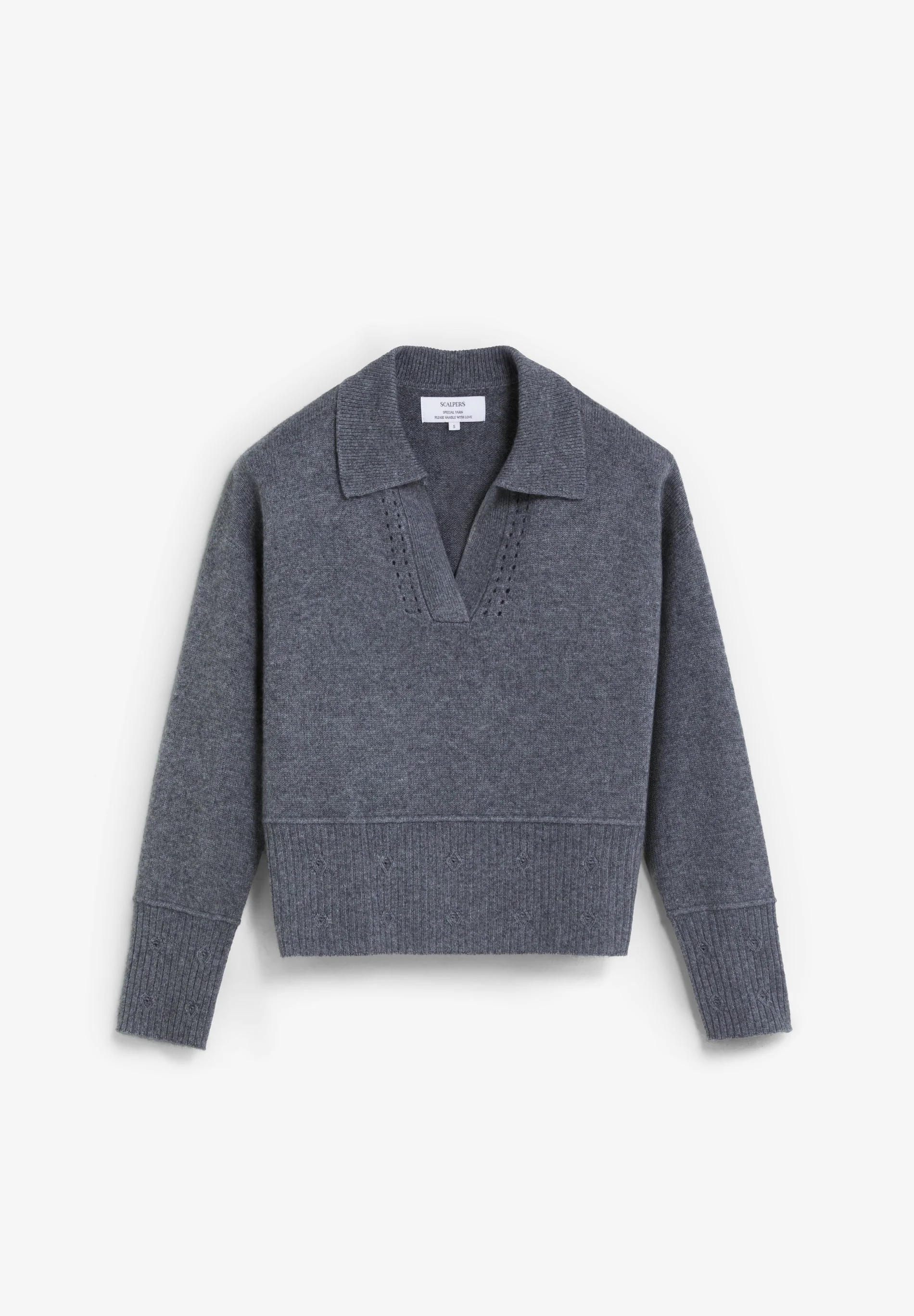 POLO JUMPER WITH EMBOSSED DETAILS - Image 5
