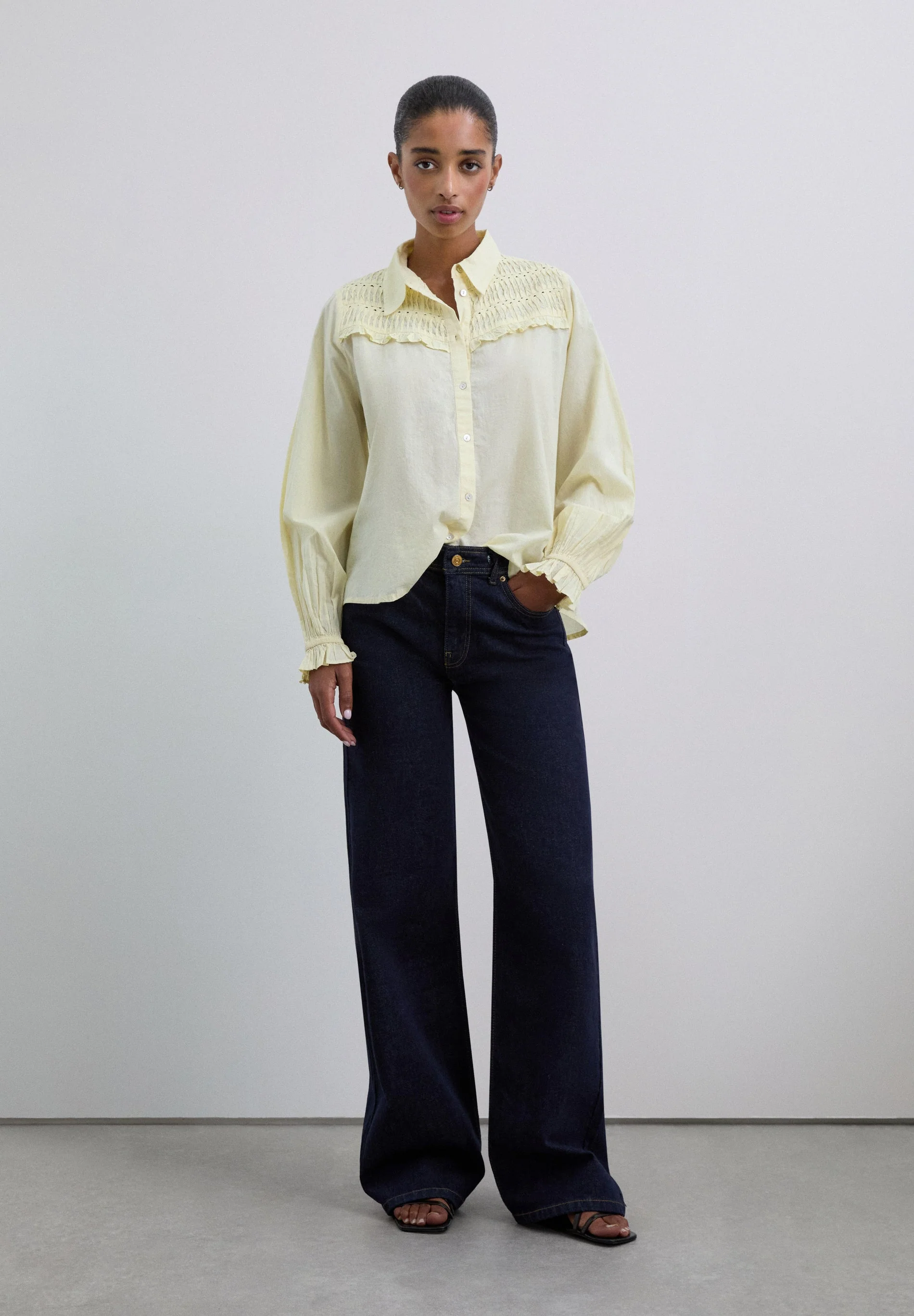 BLOUSE WITH YOKE DETAIL - Image 2