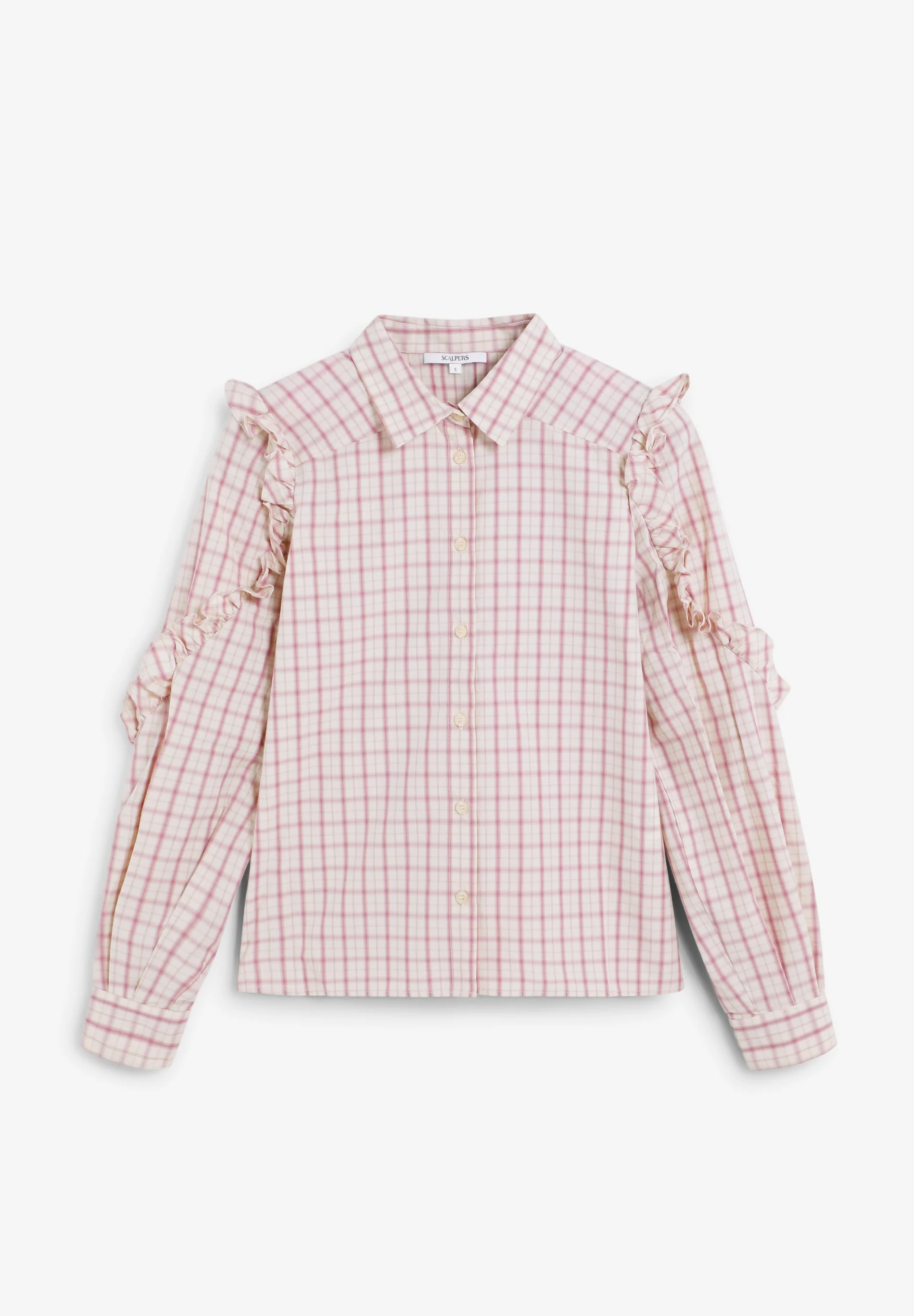 OXFORD CHECK SHIRT WITH GATHERED DETAILS - Image 5