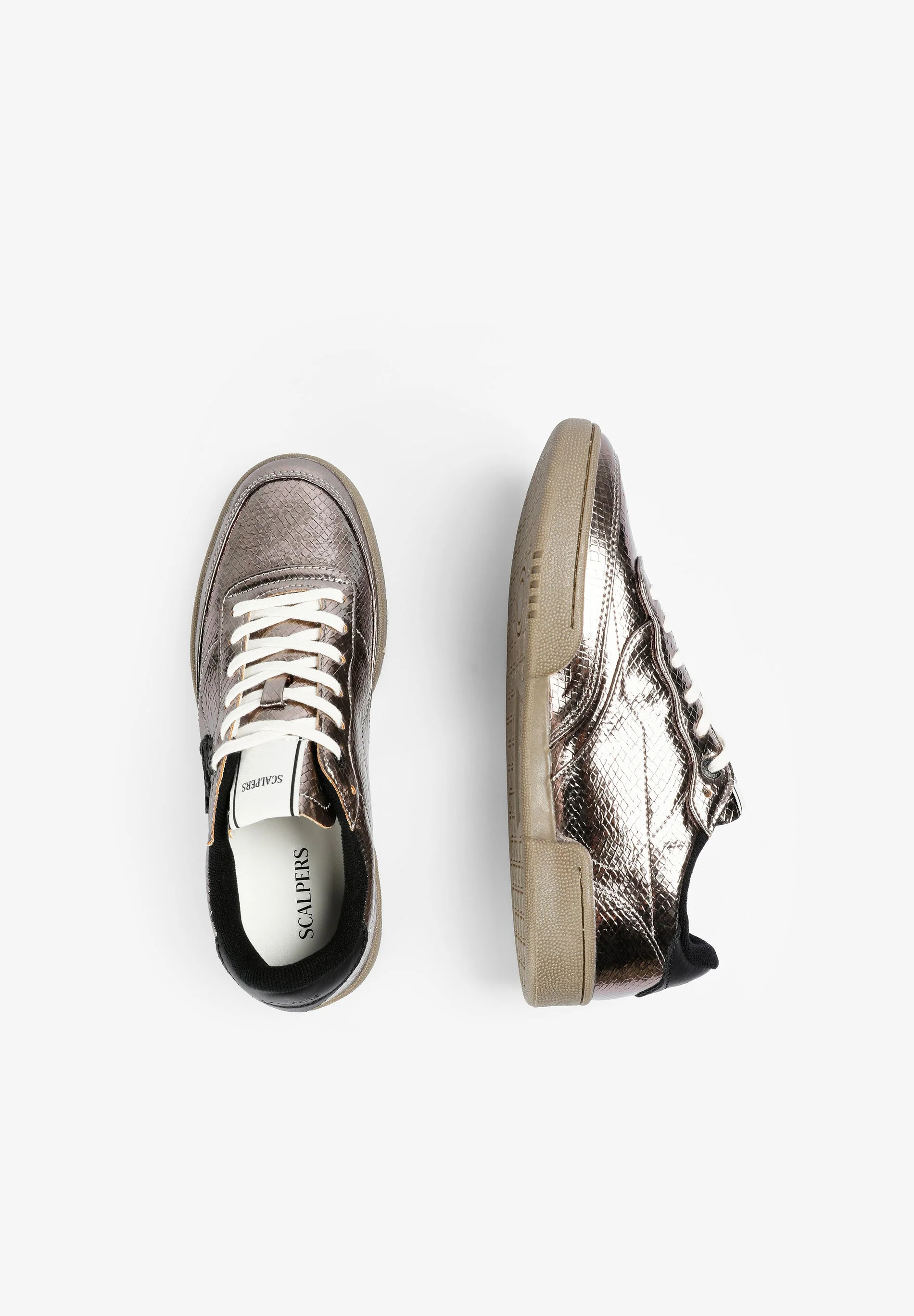 METALLIC SNAKE TEXTURE SNEAKERS - Image 7