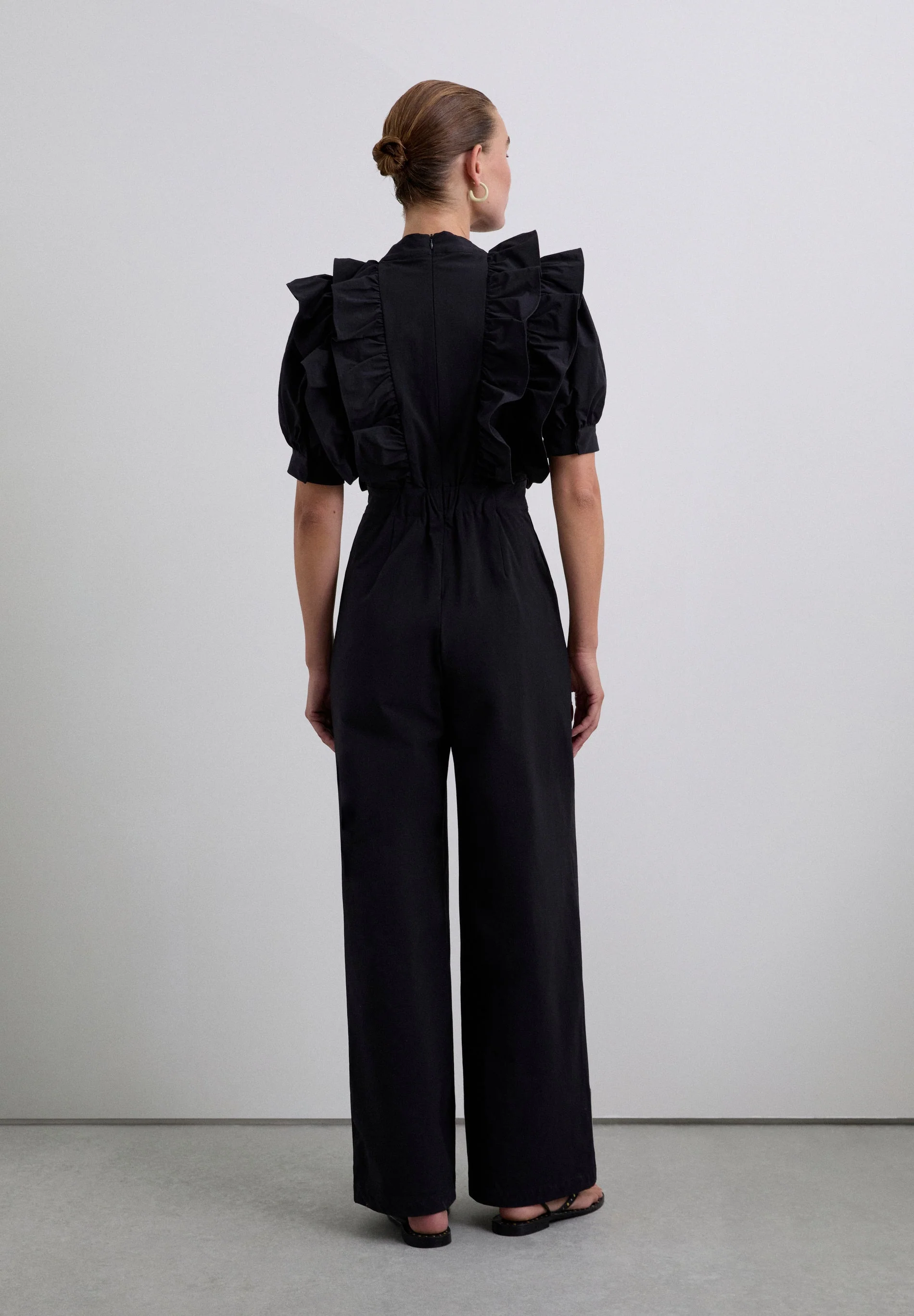 BLACK JUMPSUIT WITH RUFFLES - Image 5