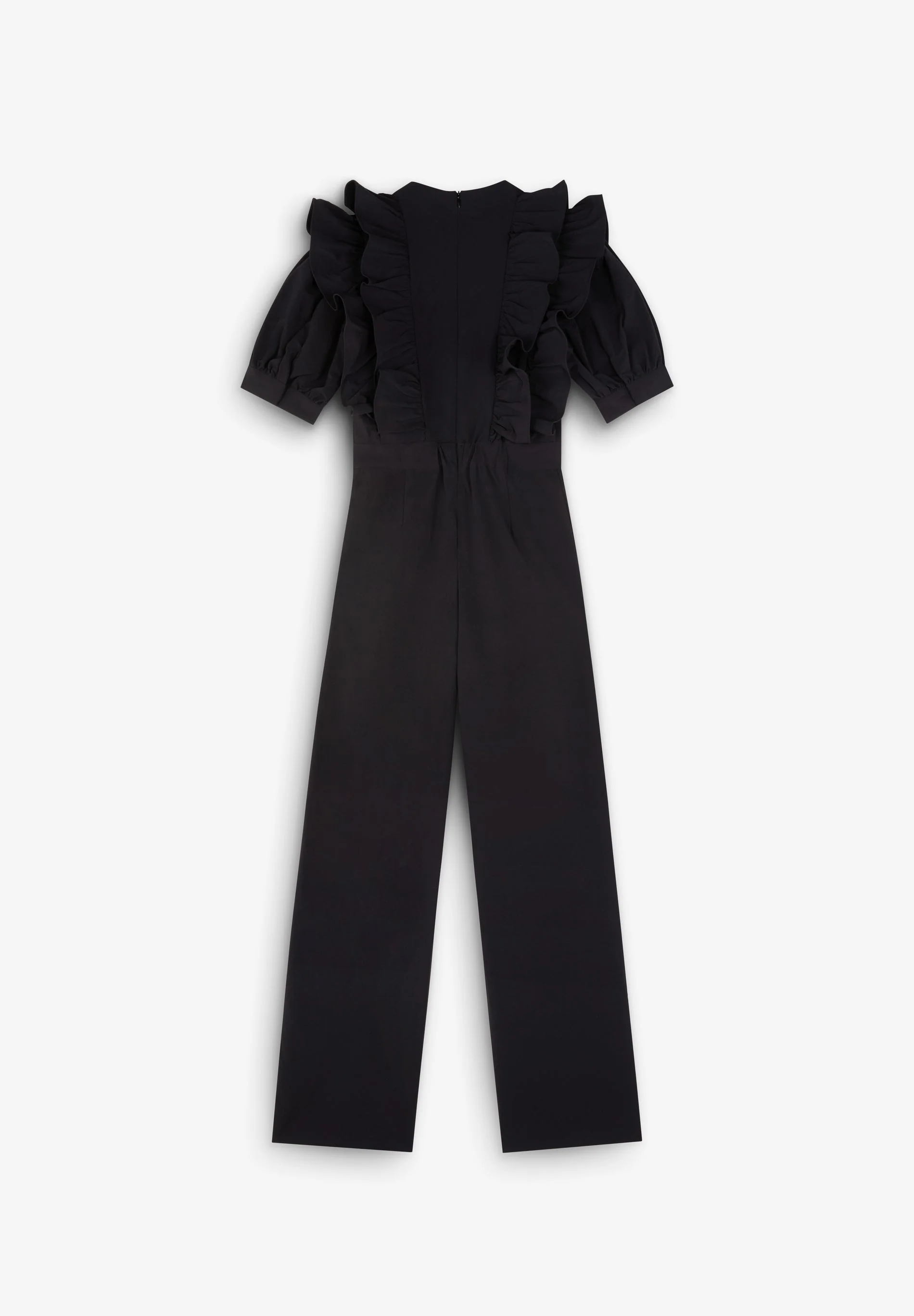 BLACK JUMPSUIT WITH RUFFLES - Image 8