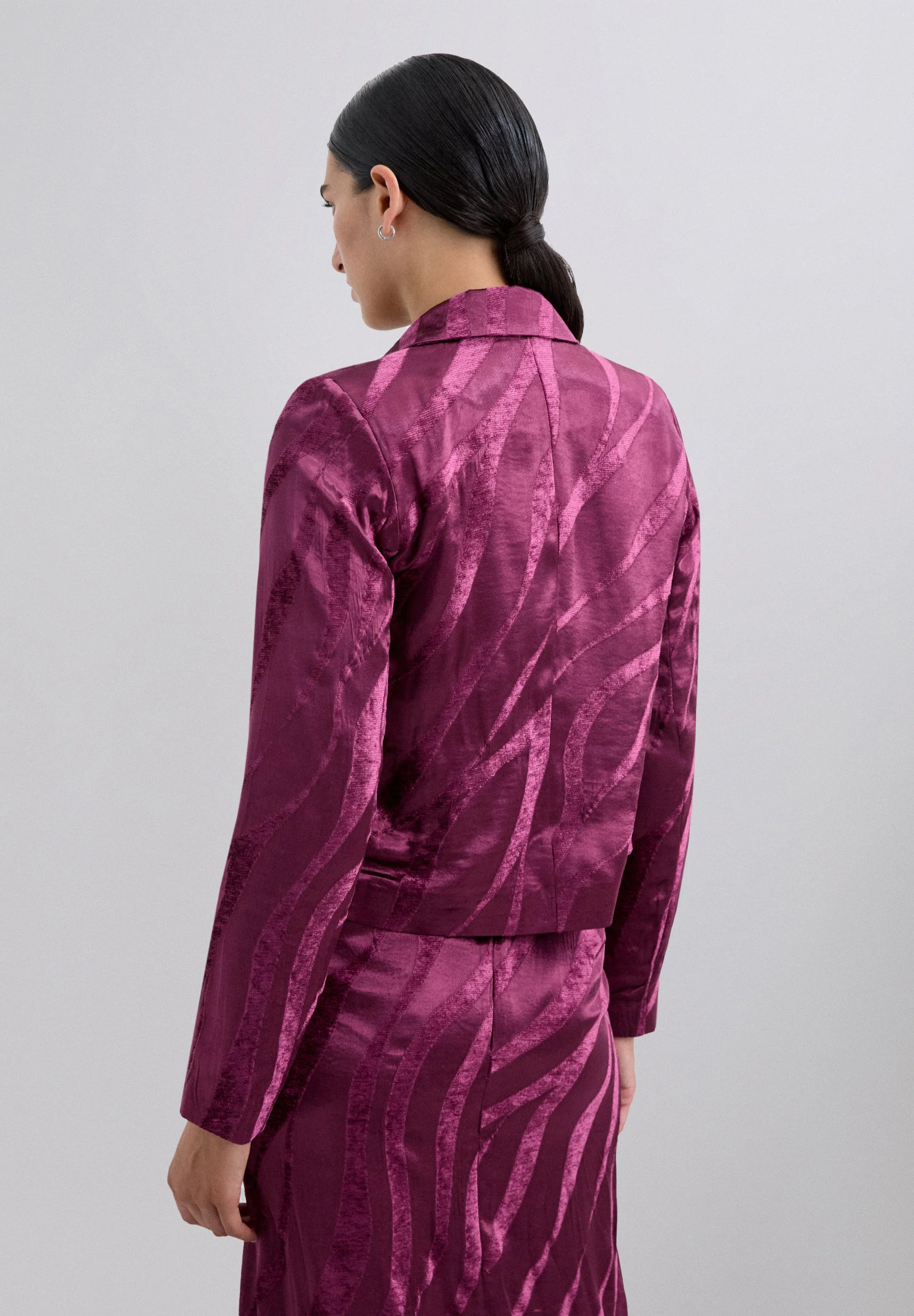 CROPPED JACQUARD BLAZER - Image 4