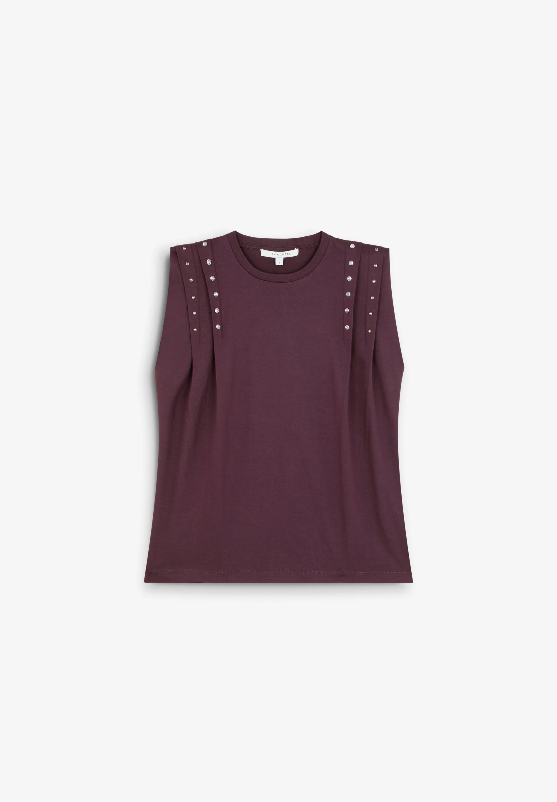 SLEEVELESS STUDDED T-SHIRT - Image 5