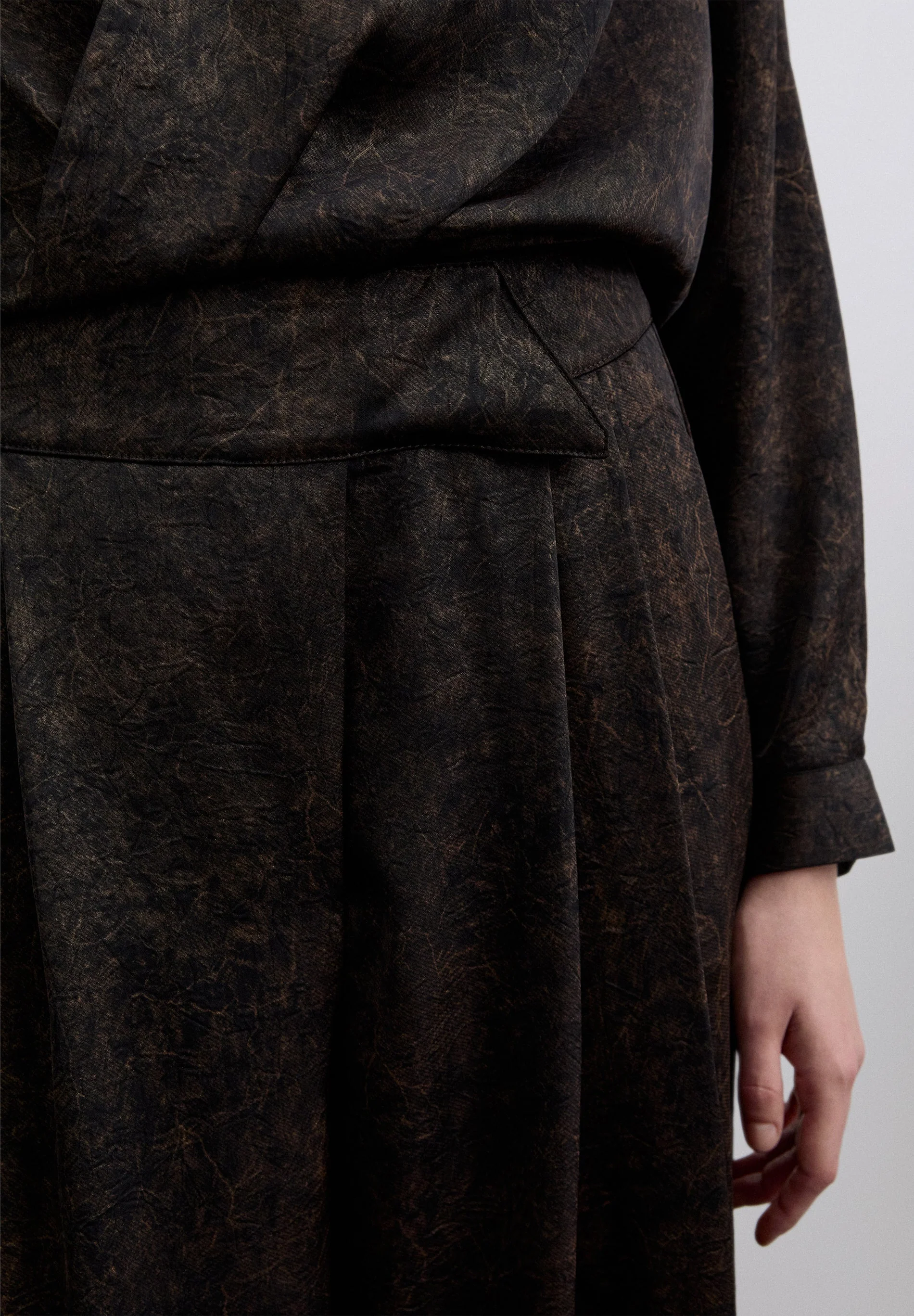 PRINTED SATIN TROUSERS - Image 4