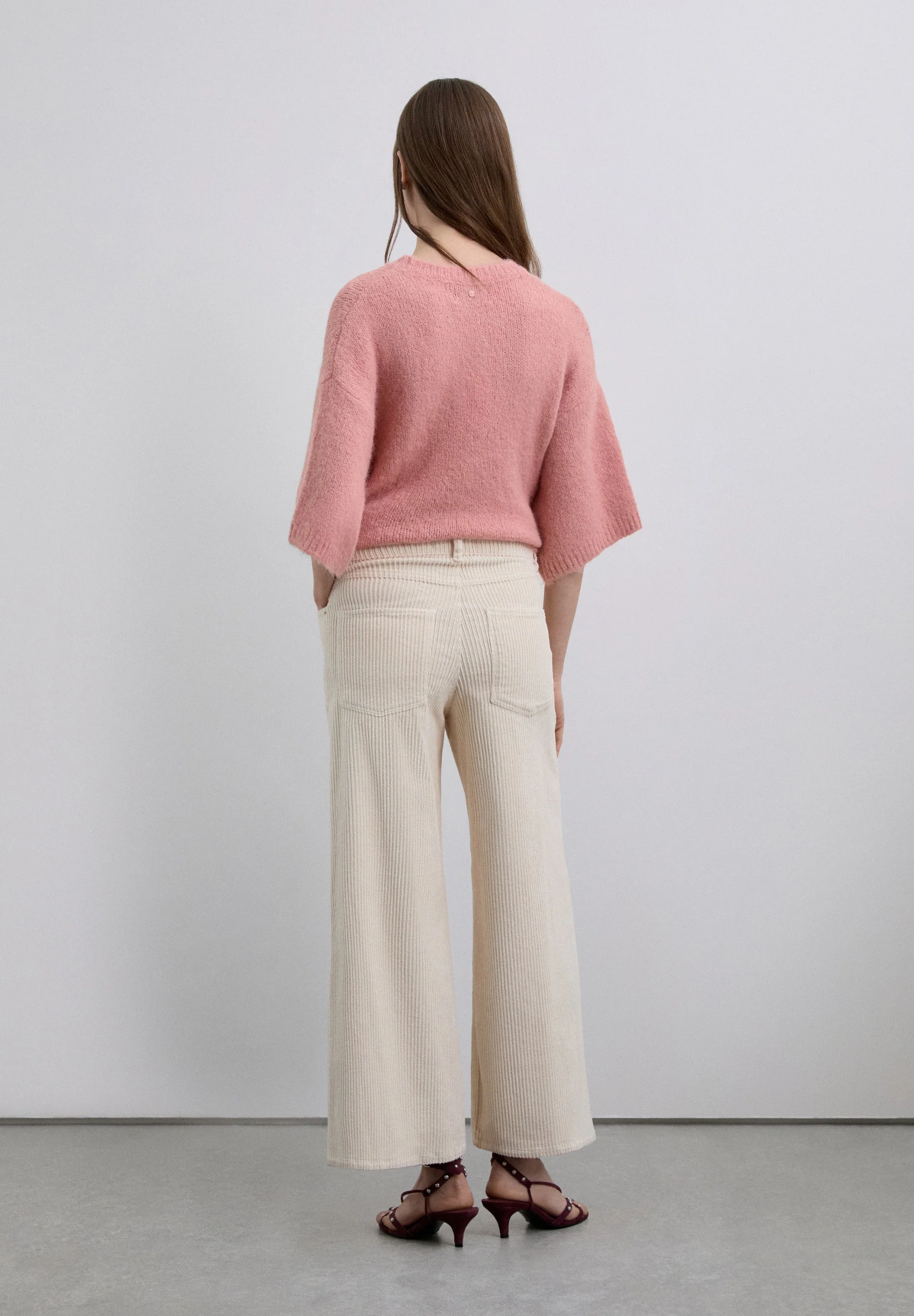 CORDUROY DRAWSTRING TROUSERS. - Image 3