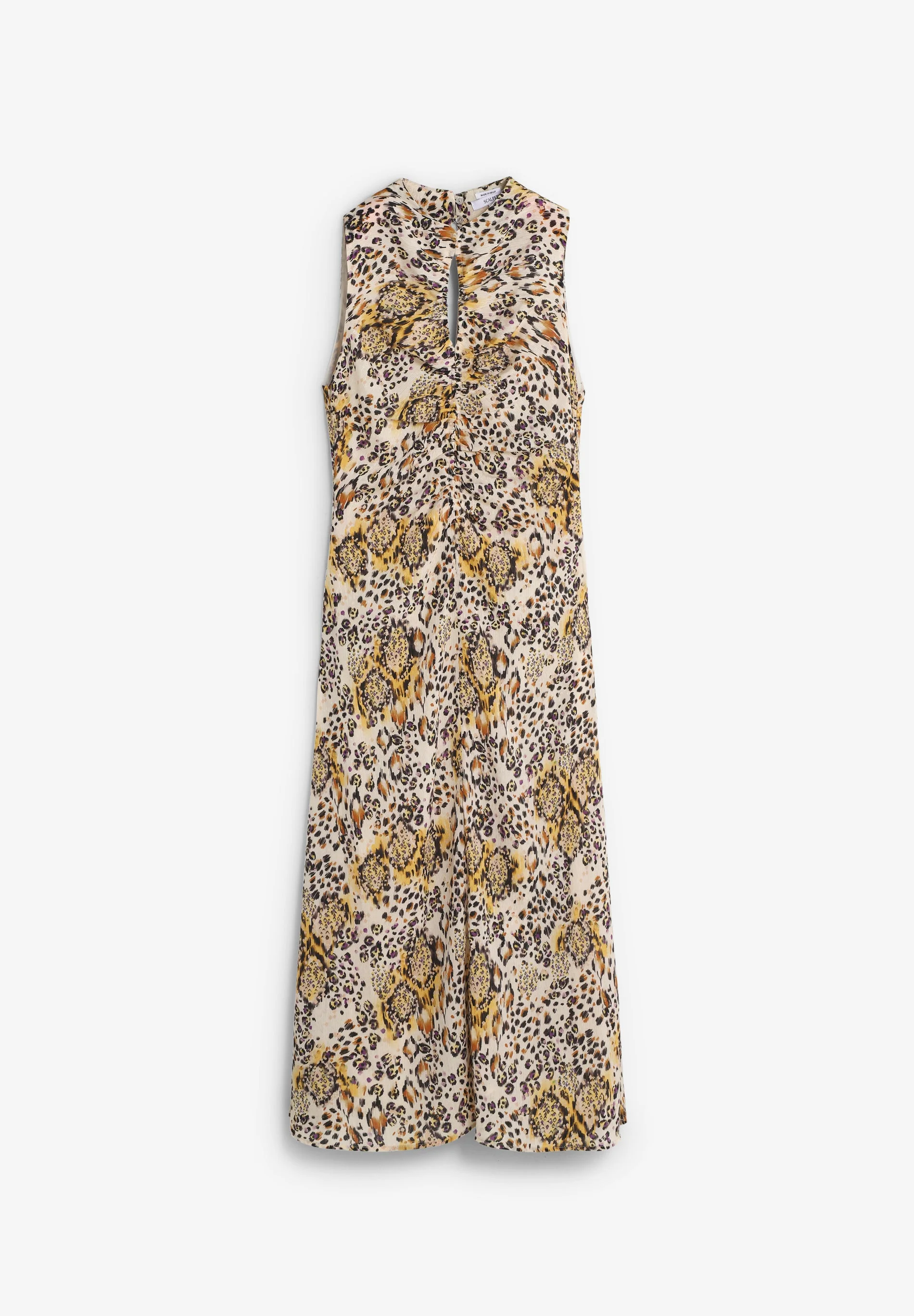 LONG ANIMAL PRINT DRESS - Image 5