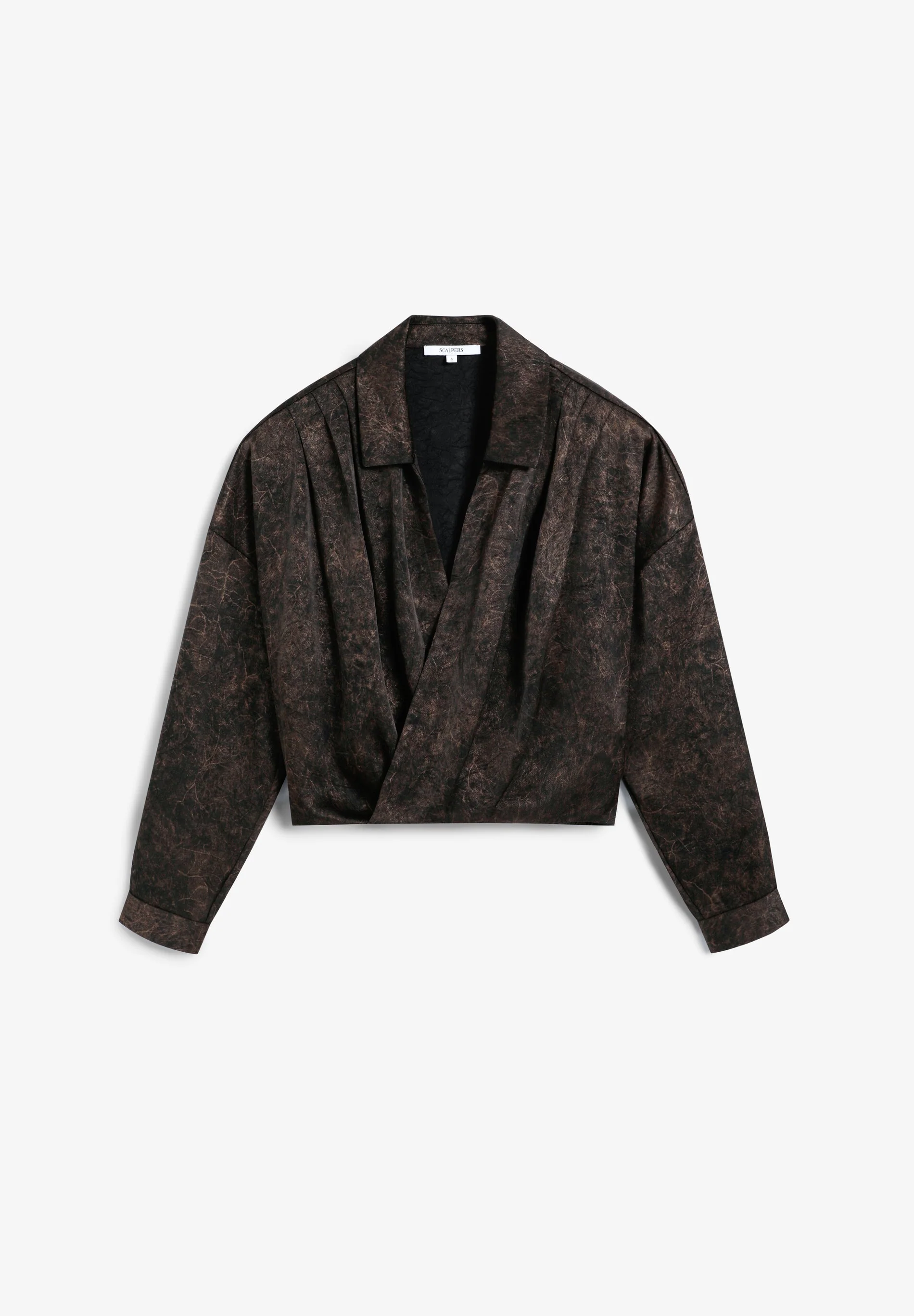 PRINTED WRAPOVER SHIRT - Image 6