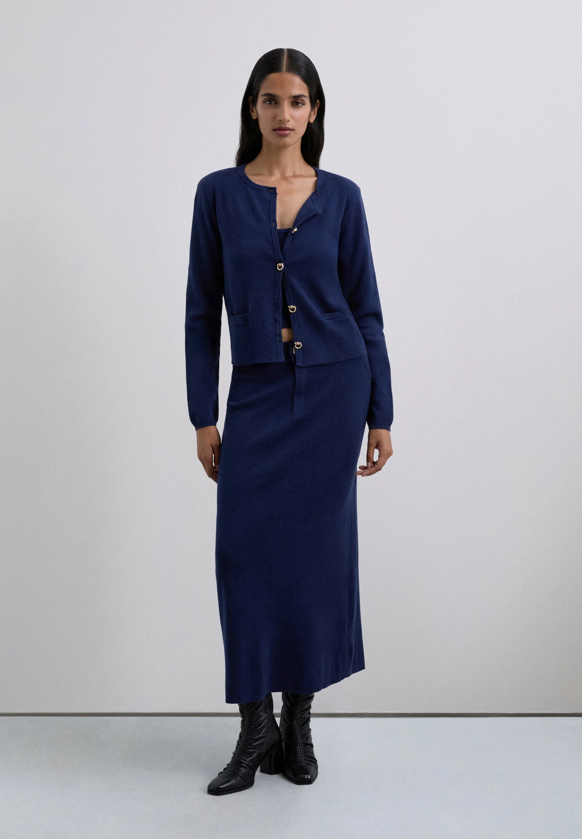CARDIGAN WITH GOLD BUTTONS - Image 2