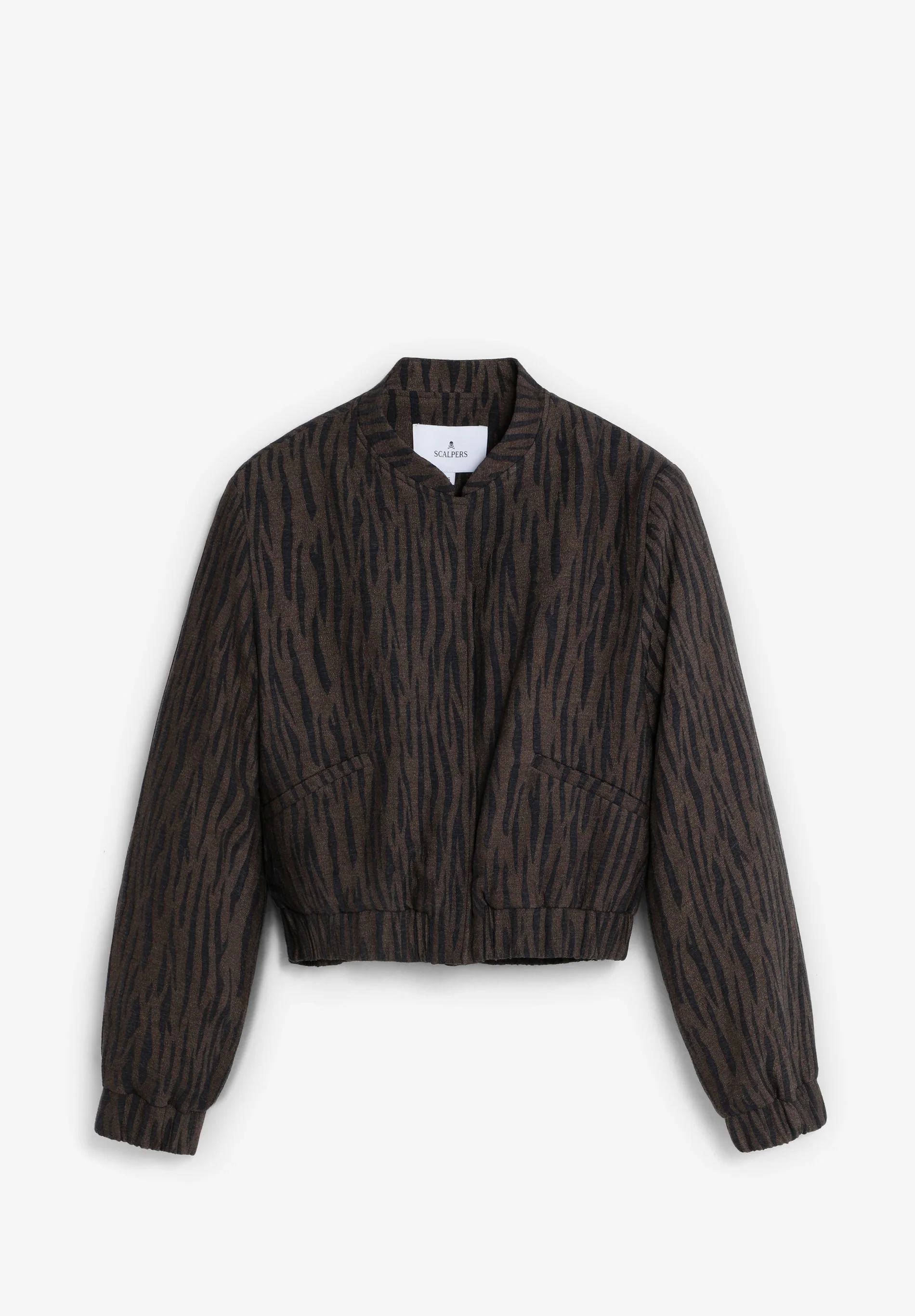 ANIMAL PRINT BOMBER JACKET - Image 5