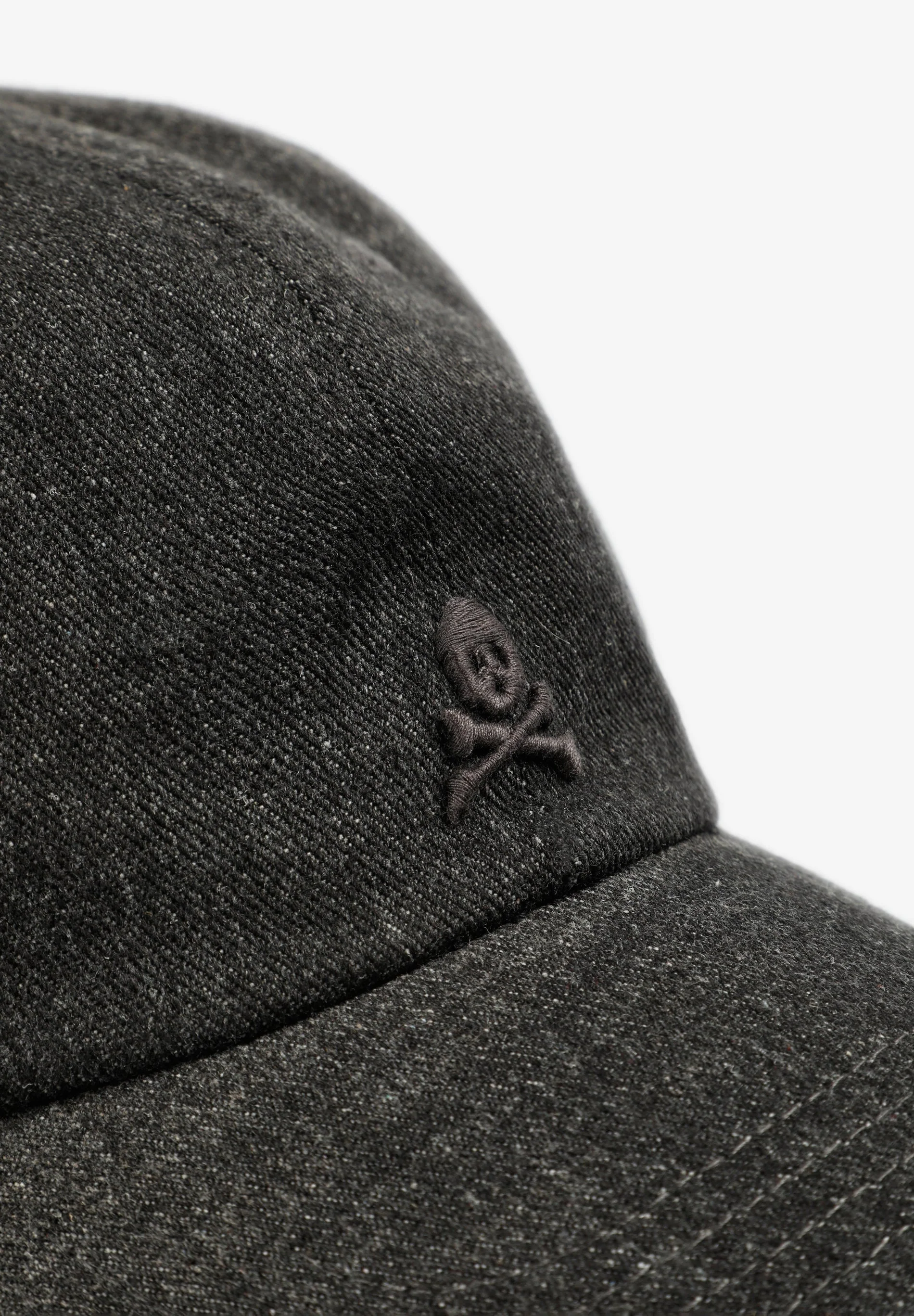 FADED-EFFECT DENIM CAP - Image 3