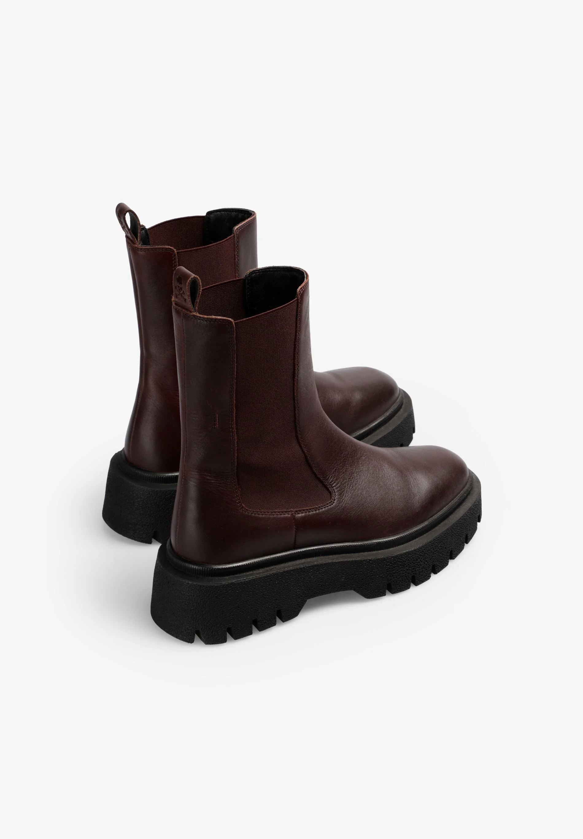 BURGUNDY LEATHER CHELSEA BOOTS - Image 3