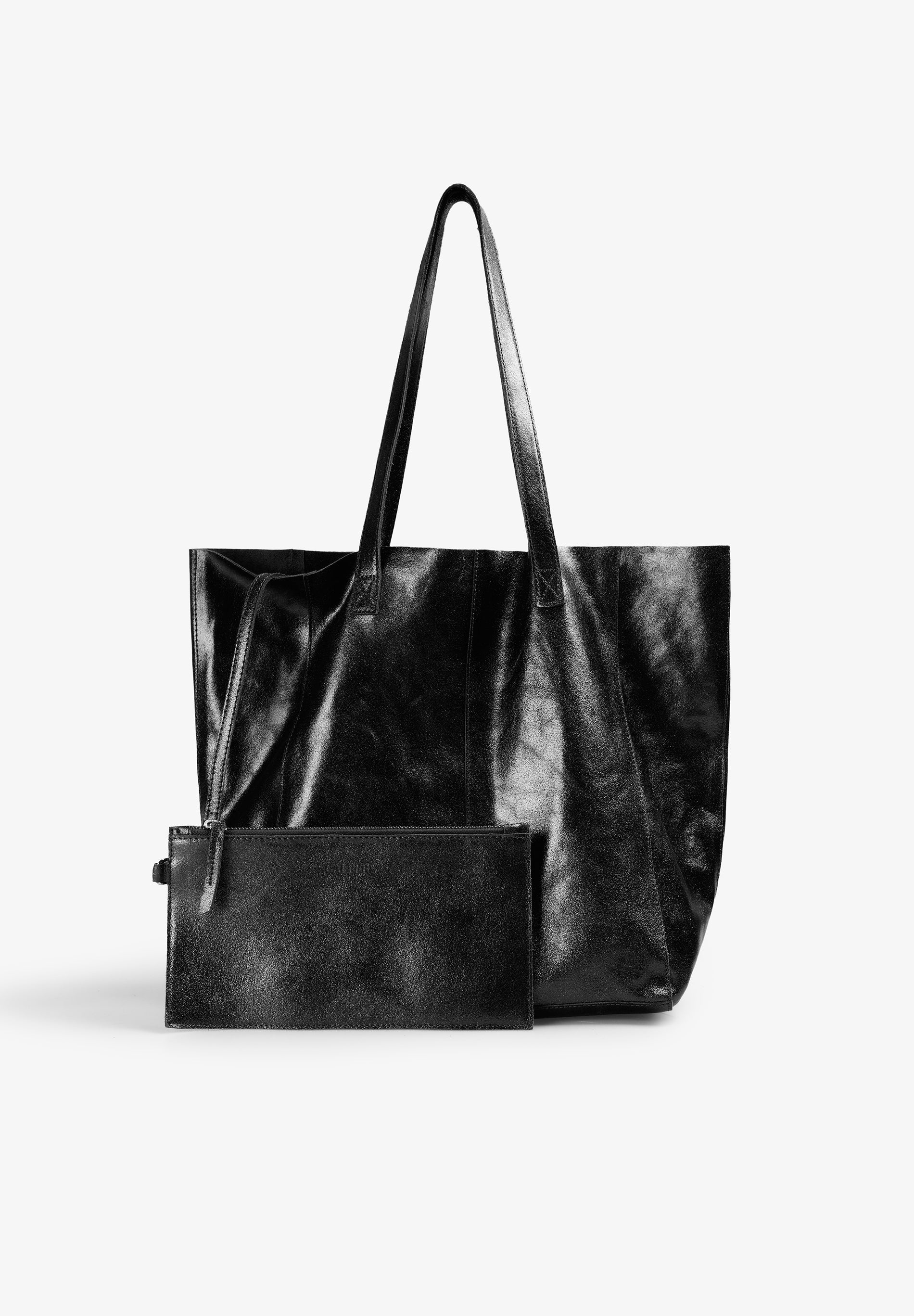 METALLIC SUEDE TOTE BAG - Image 4