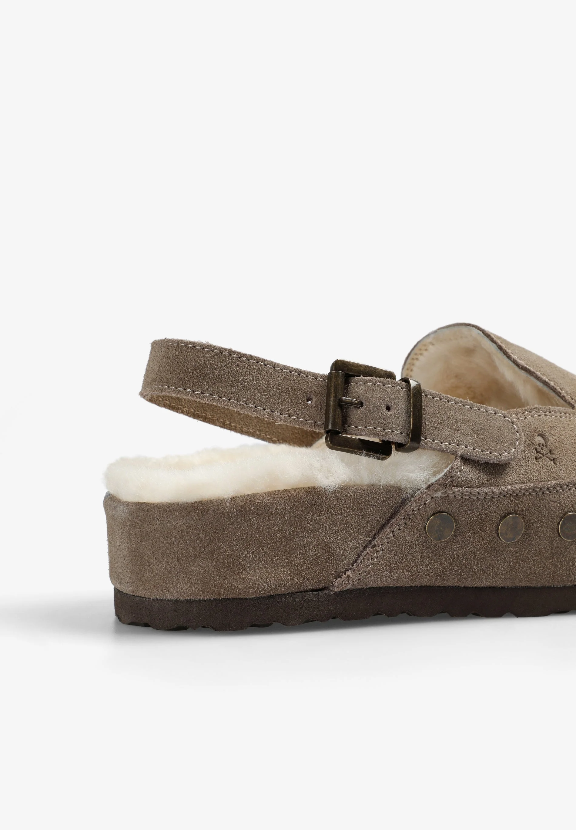 SUEDE CLOGS WITH BUCKLE - Image 5