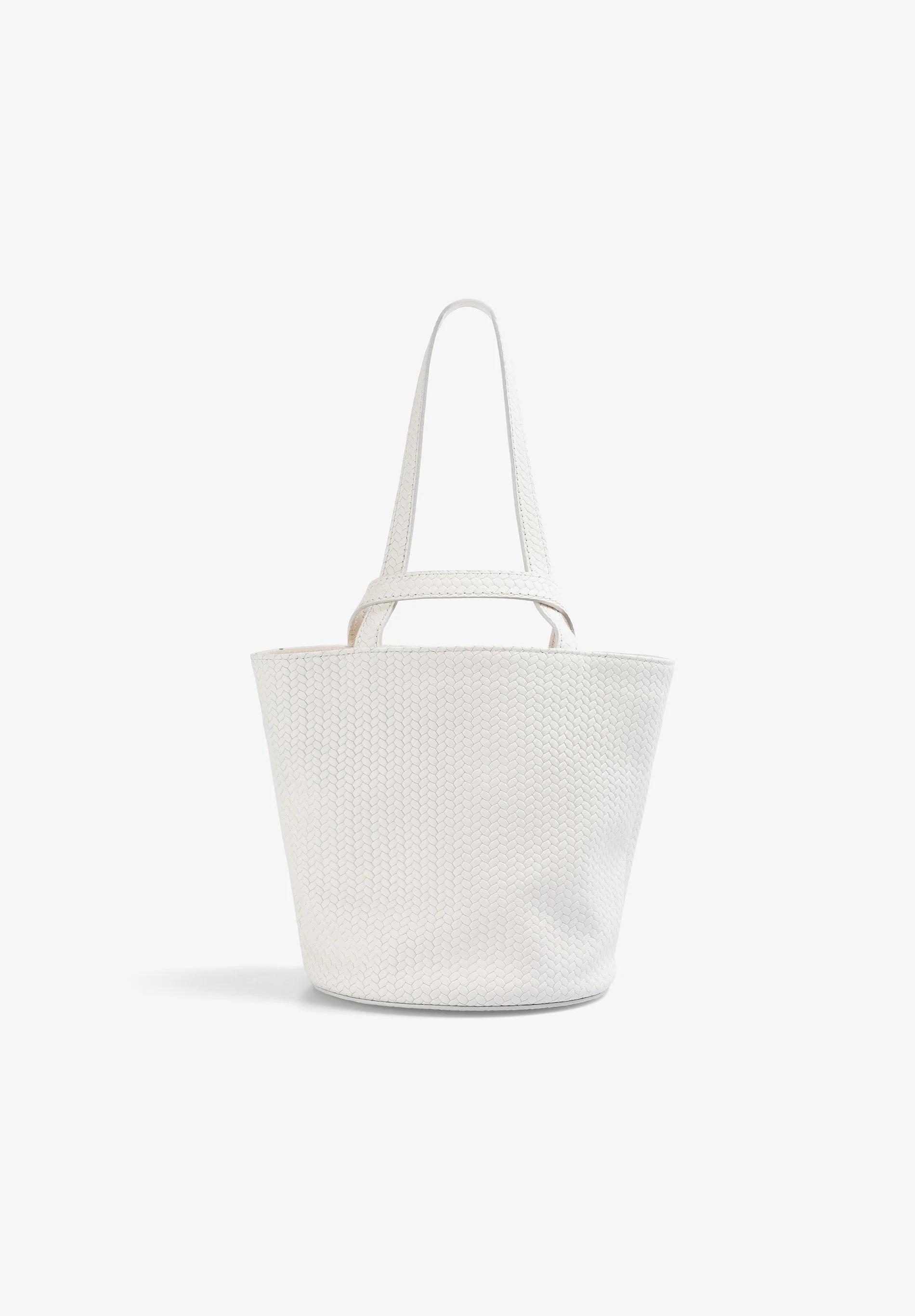 MINI BUCKET BAG IN 100% BRAIDED LEATHER - Image 2