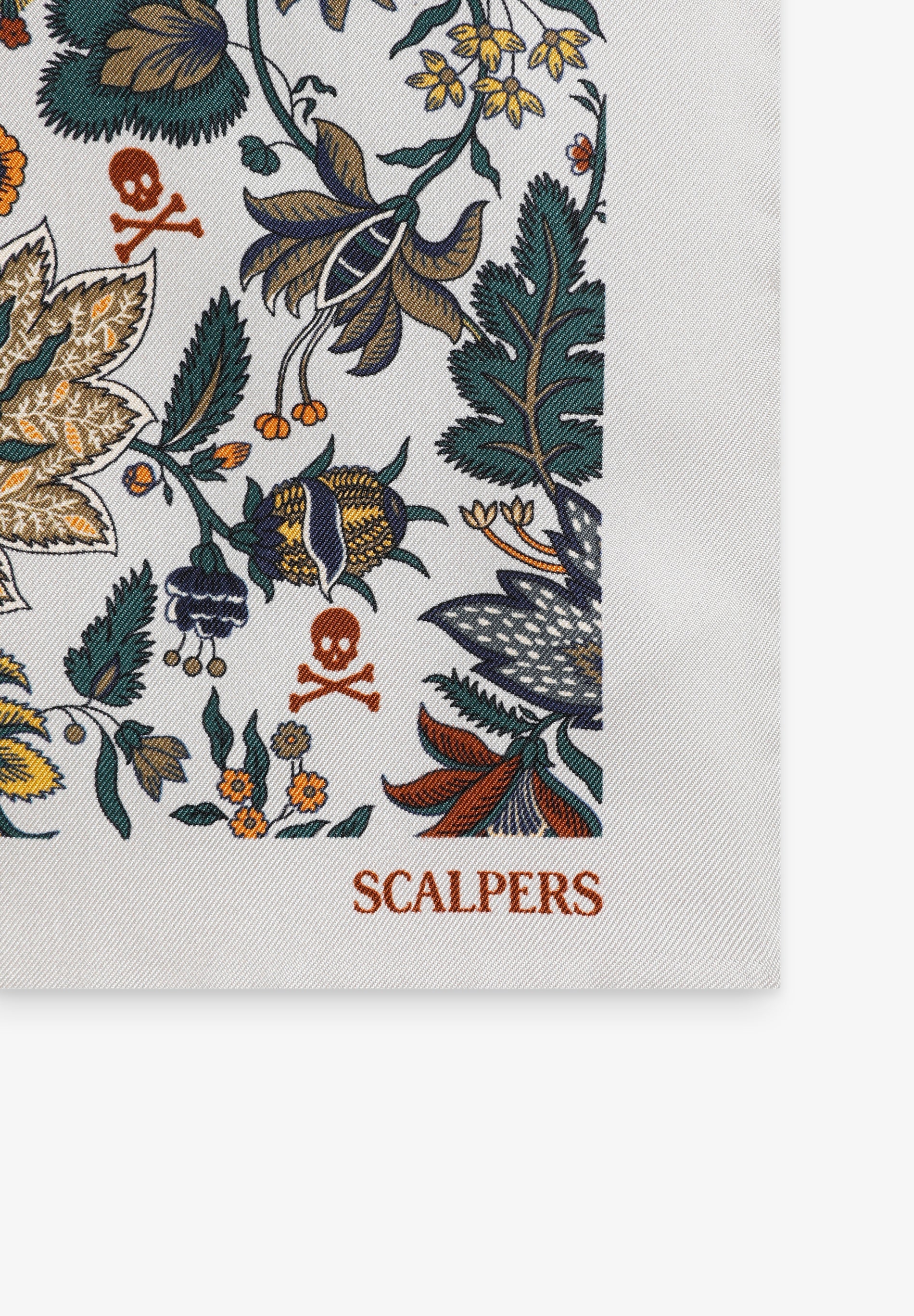 SILK FLORAL PRINT POCKET SQUARE - Image 2