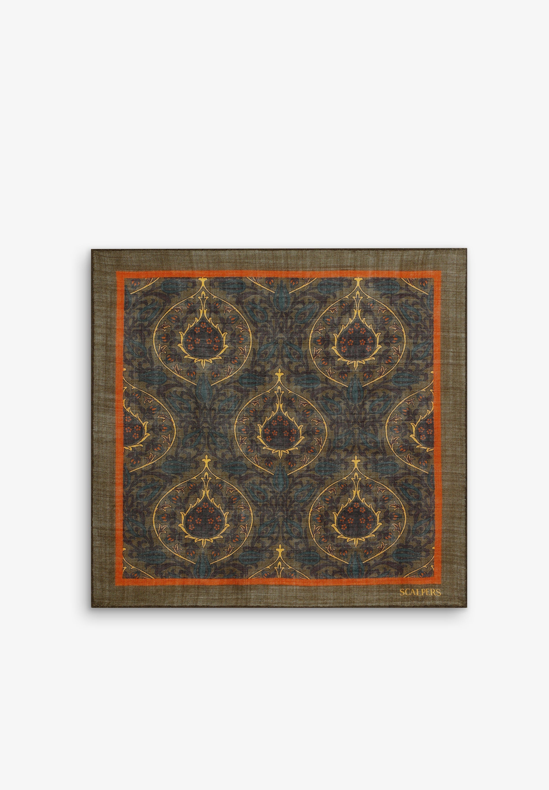 SILK PAISLEY PRINT POCKET SQUARE